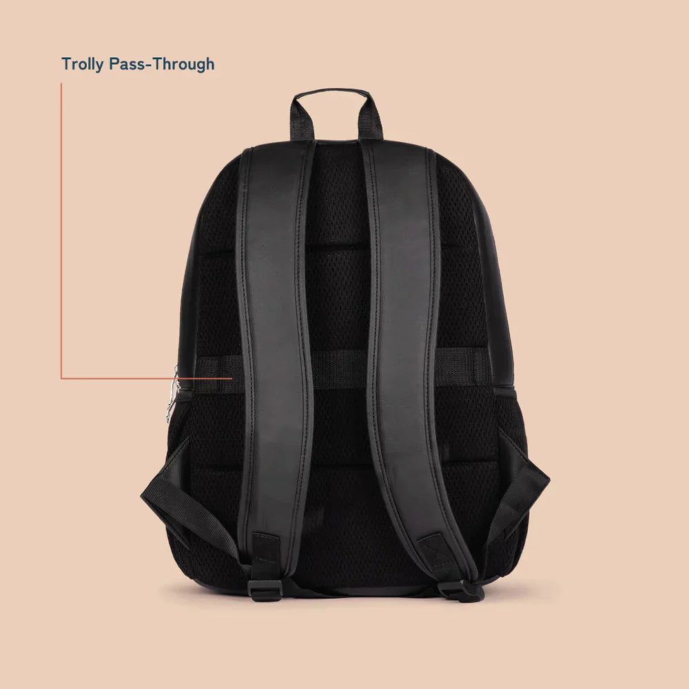 ZIP-Qutub Stripes Statement Backpack