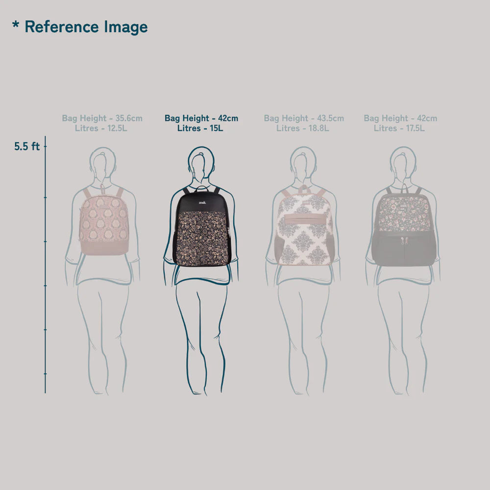 Chittoora Blue Kalamkari Statement Backpack