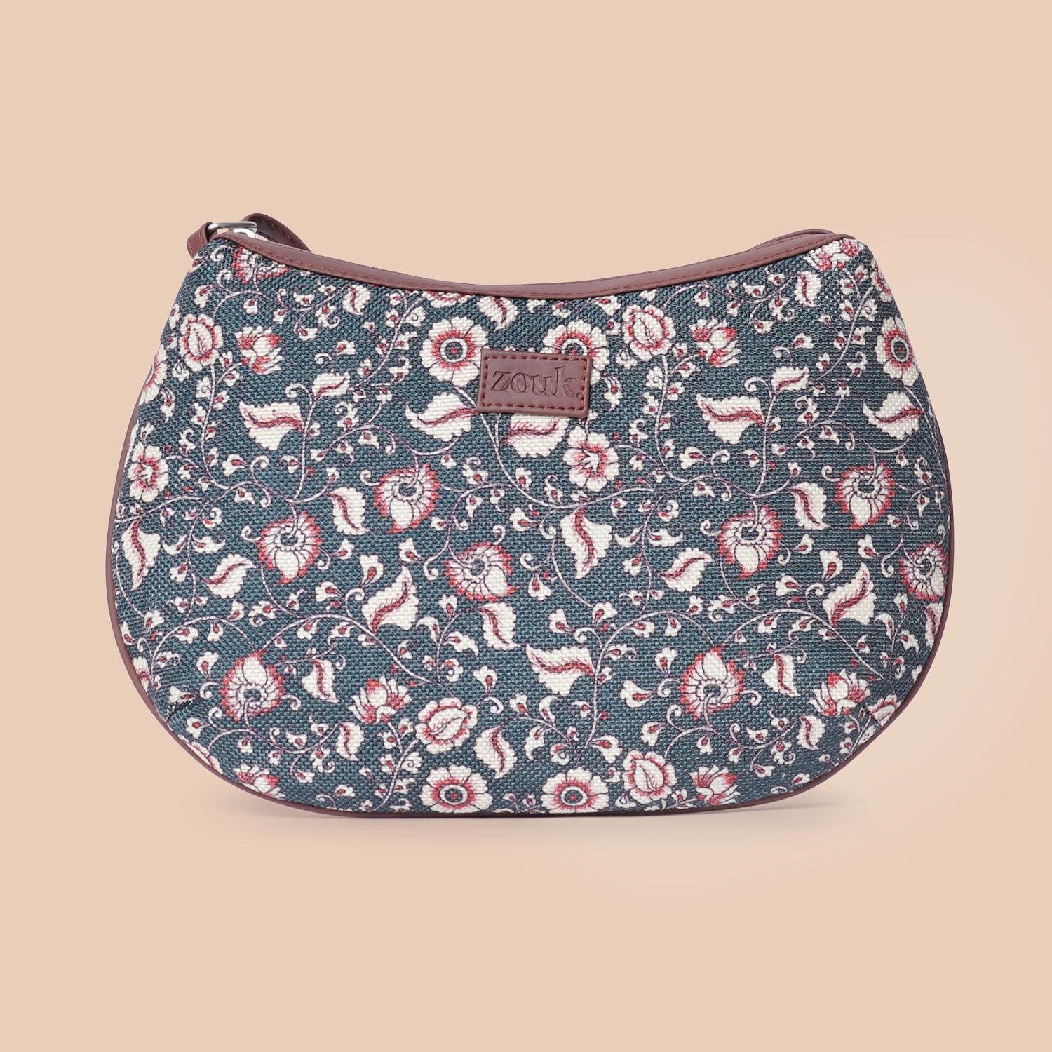 Chittoor Blue Kalamkari Structured Shoulder Bag