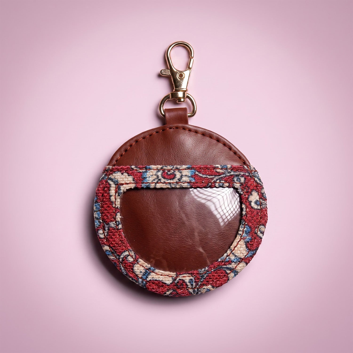 Chittoor Red Kalamkari Circle Bag Charm