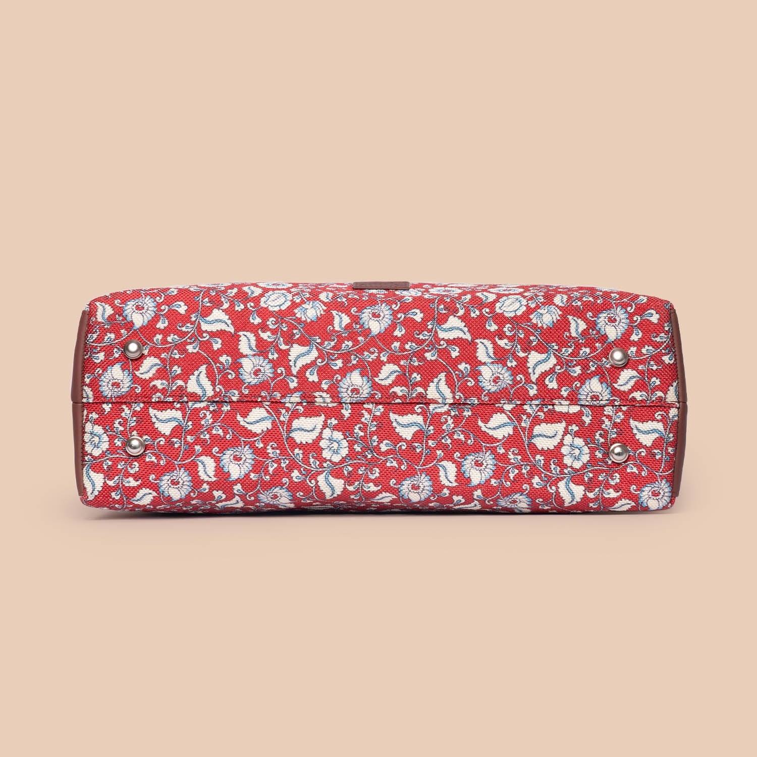 ZIP-Chittoor Red Kalamkari Statement Office Bag