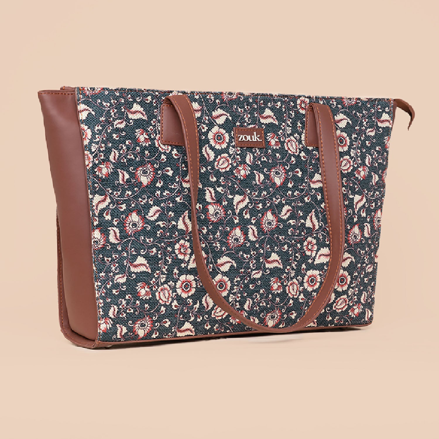 Chittoor Blue Kalamkari Office Tote Bag