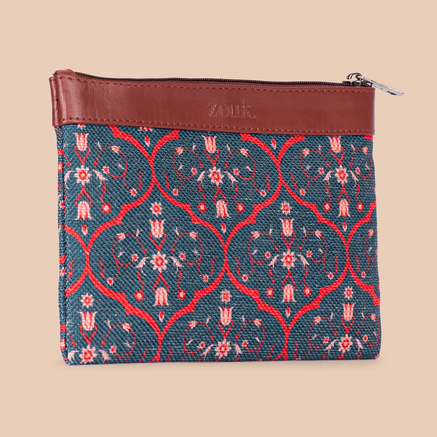 Sheesh Mahal Jaali Motif Cosmetic Pouch
