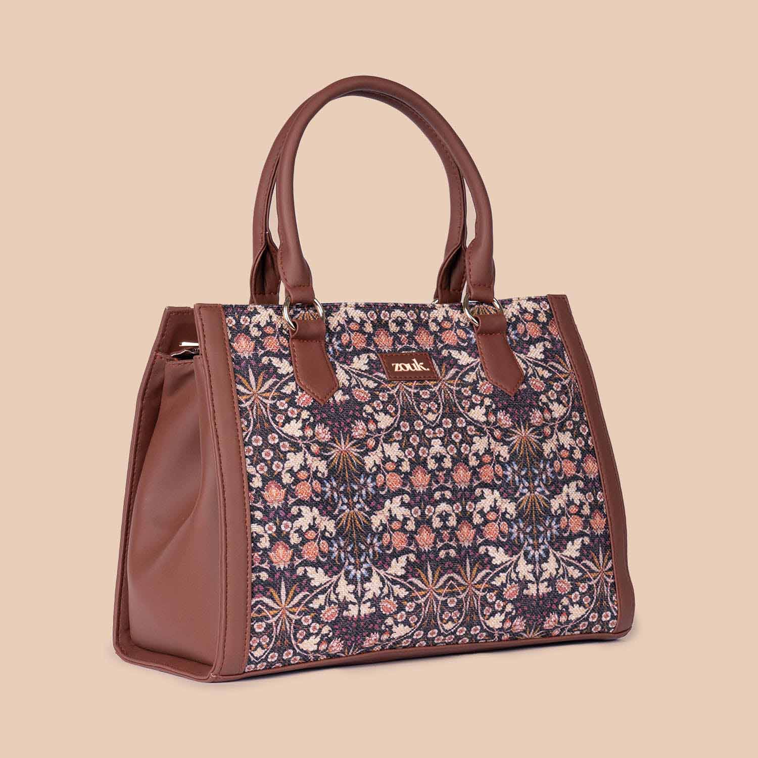 ZIP-Kashmir Blooms Classic Handbag