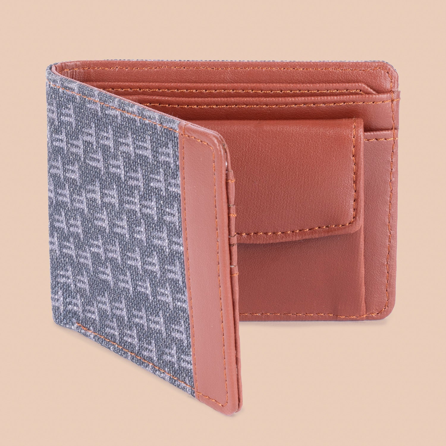 Classic Sleek Men's Wallet - Charcoal Abyss