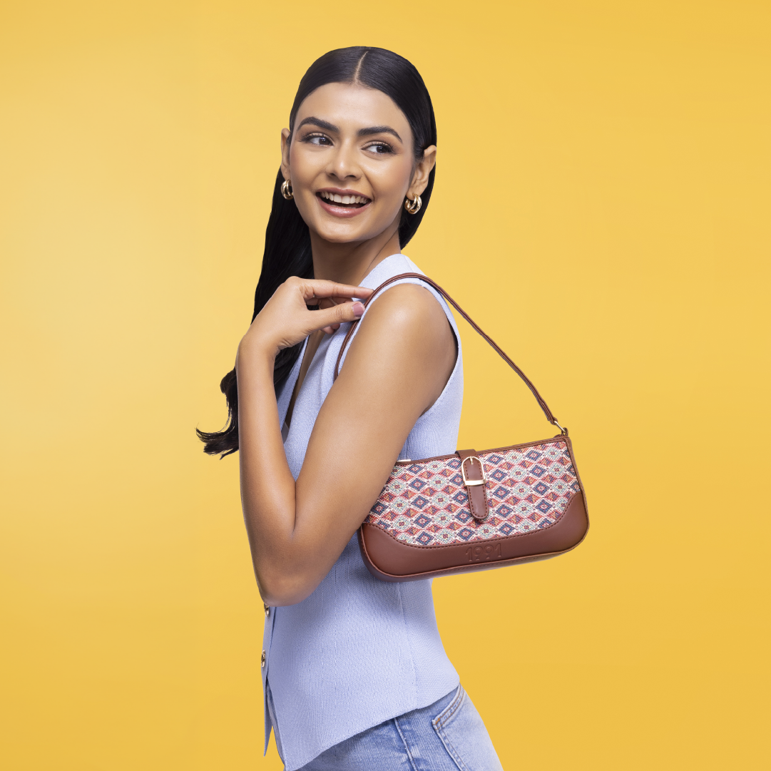 Ajrakh Kami Classic Sling Bag - 1991 by Zouk