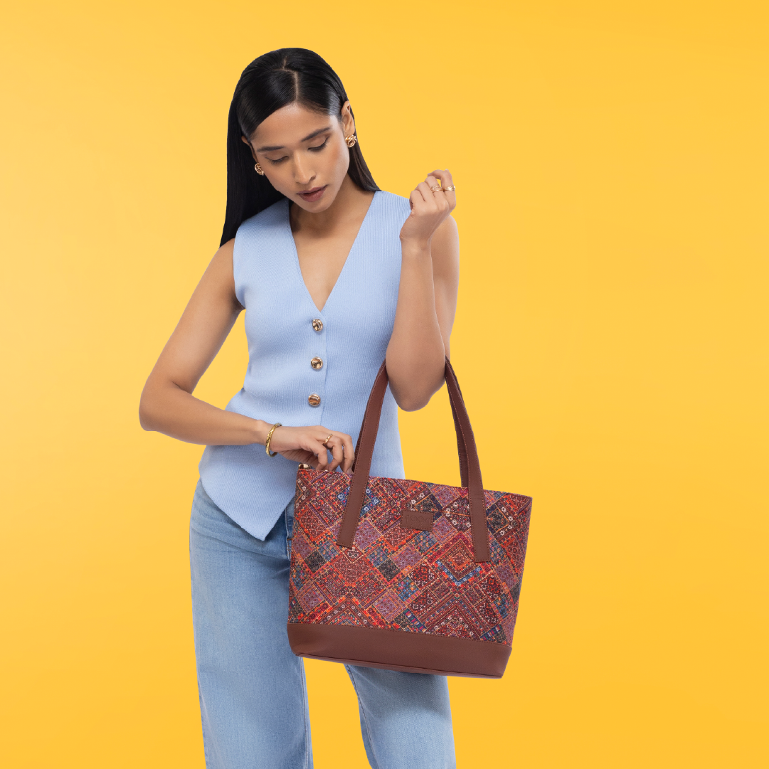 Bhuj Rabari Classic Tote Bag - 1991 by Zouk