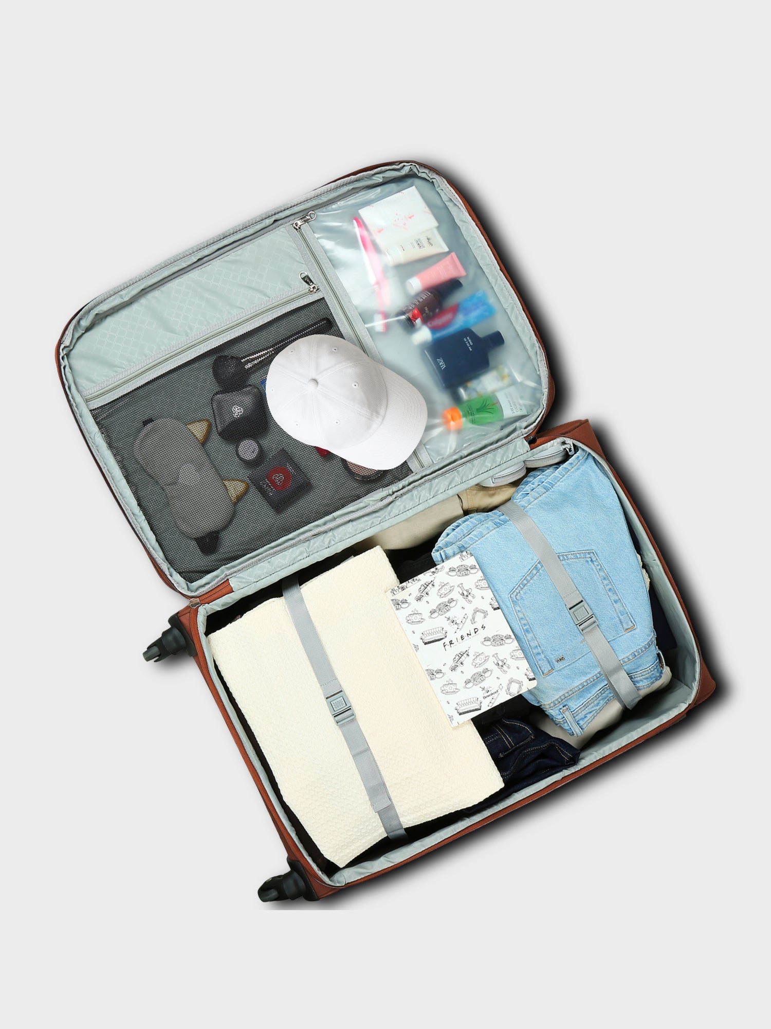 Periyar Waves Saira Trolley Bag - Black (Medium)