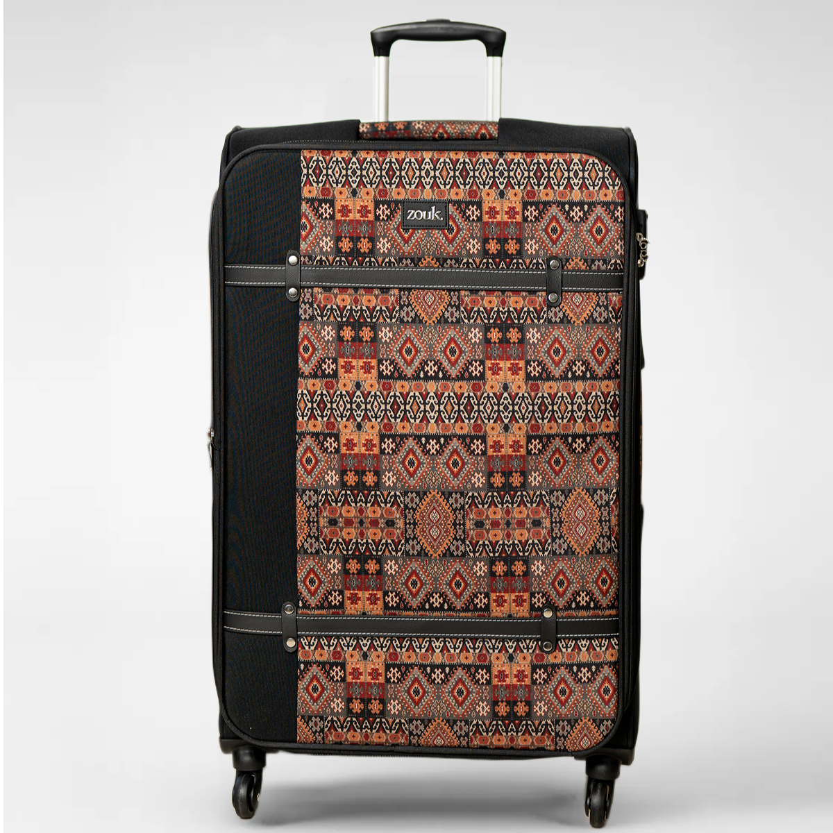 Banaras Elegance Saira Trolley Bag - Black (Large)