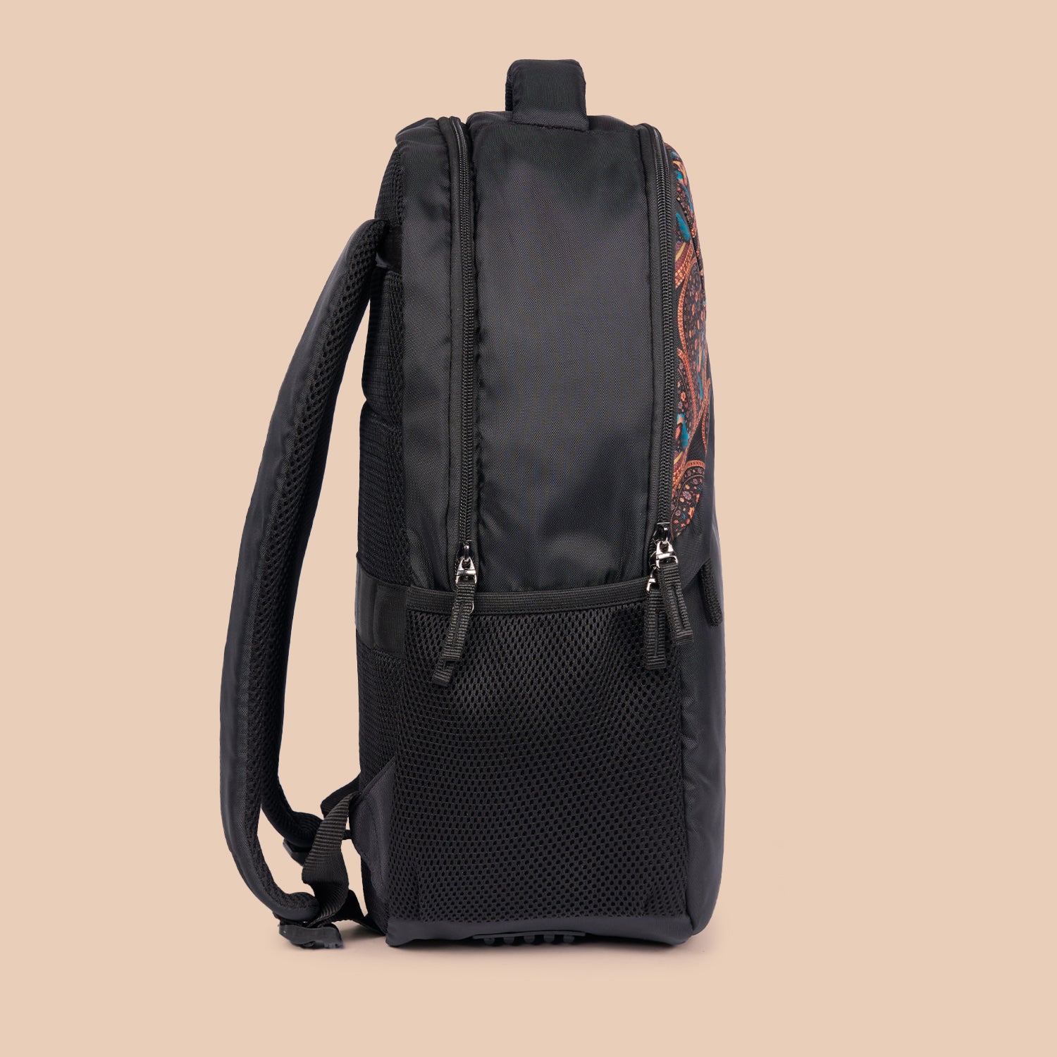 Taaran Backpack - Royal Indian Peacock Motif