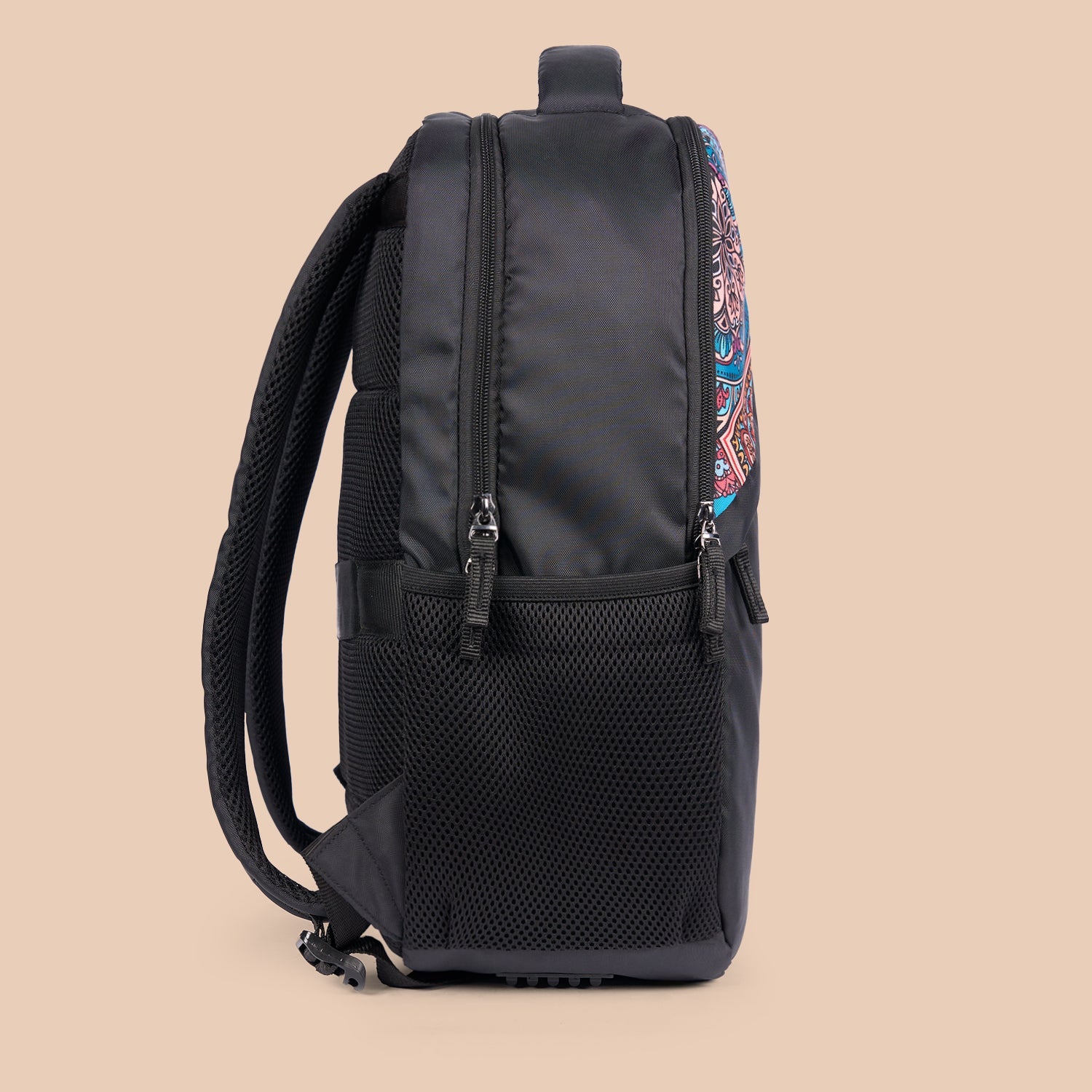 ZIP-Taaran Backpack - Multicolor Mandala Print