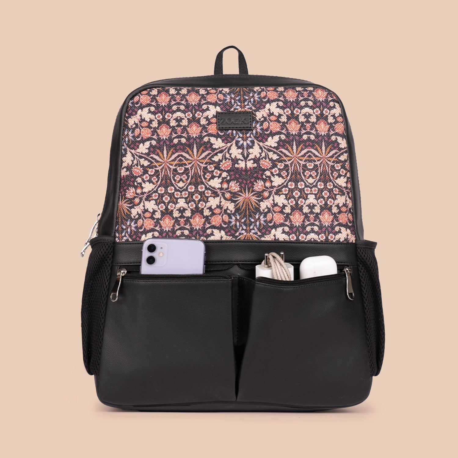 ZIP-Kashmir Blooms Office Backpack