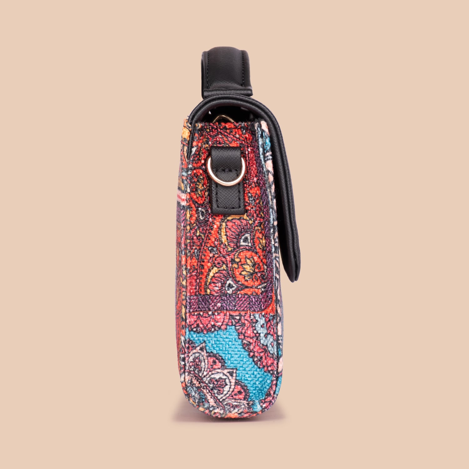 Rhea Kapoor Clutch - Multicolor Mandala Print