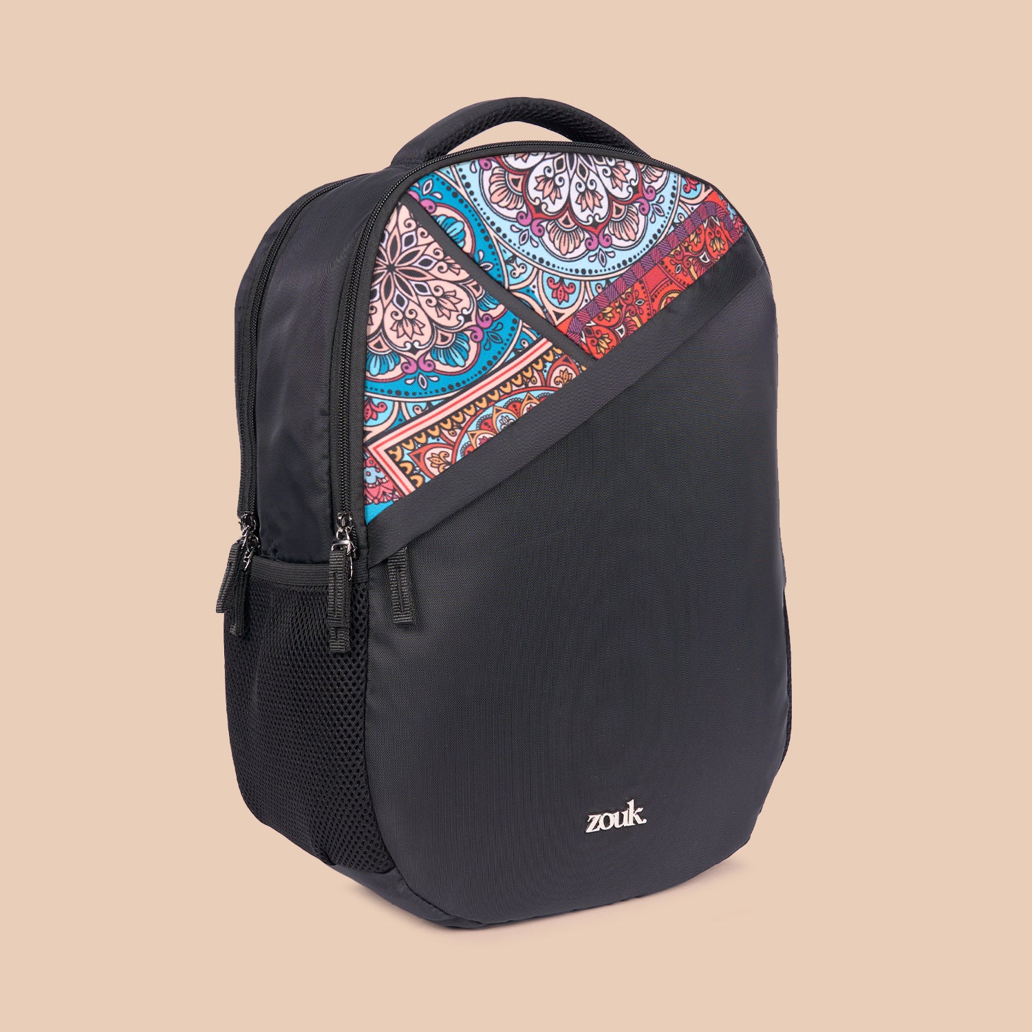 Taaran Backpack - Multicolor Mandala Print