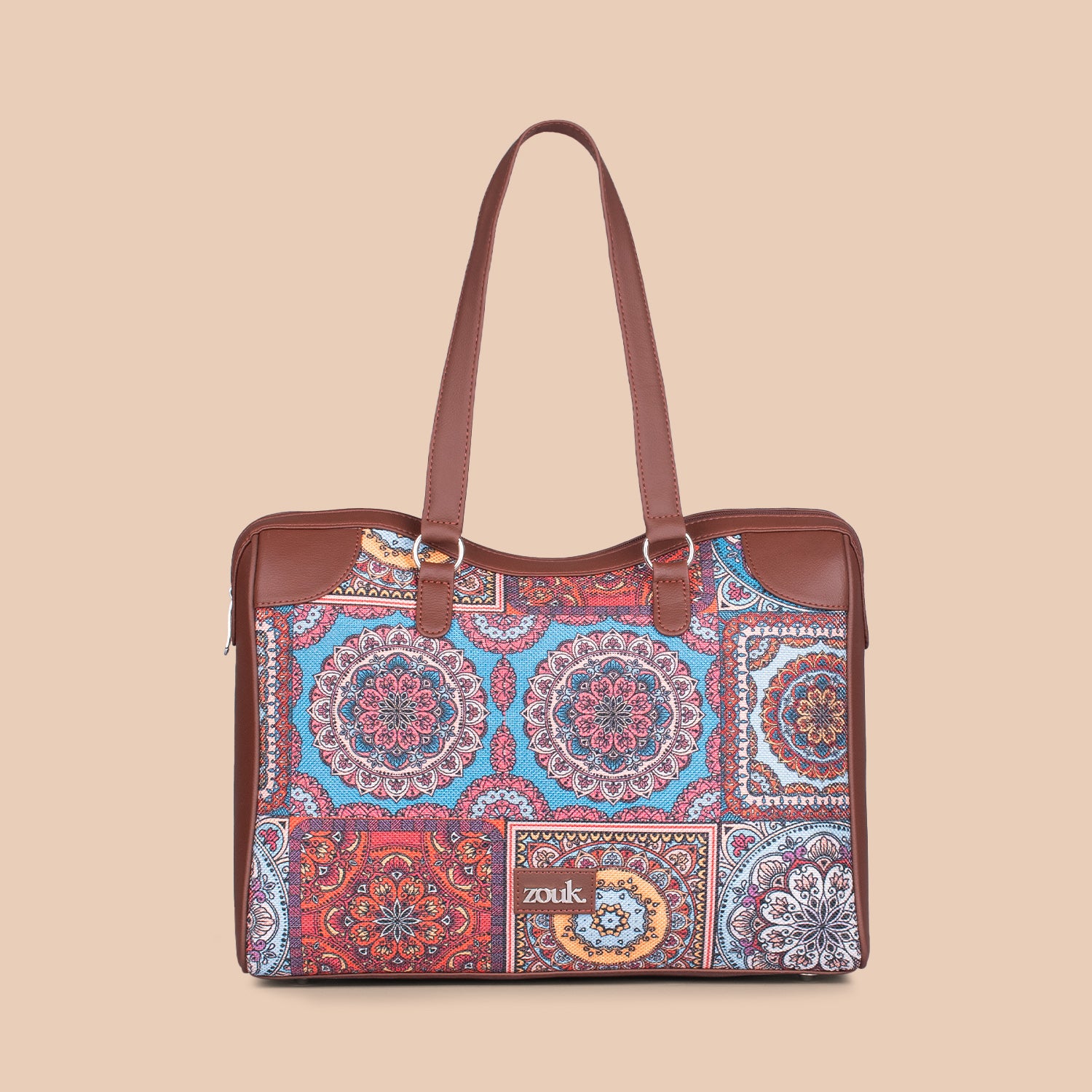 Multicolor Mandala Print Conference Office Bag