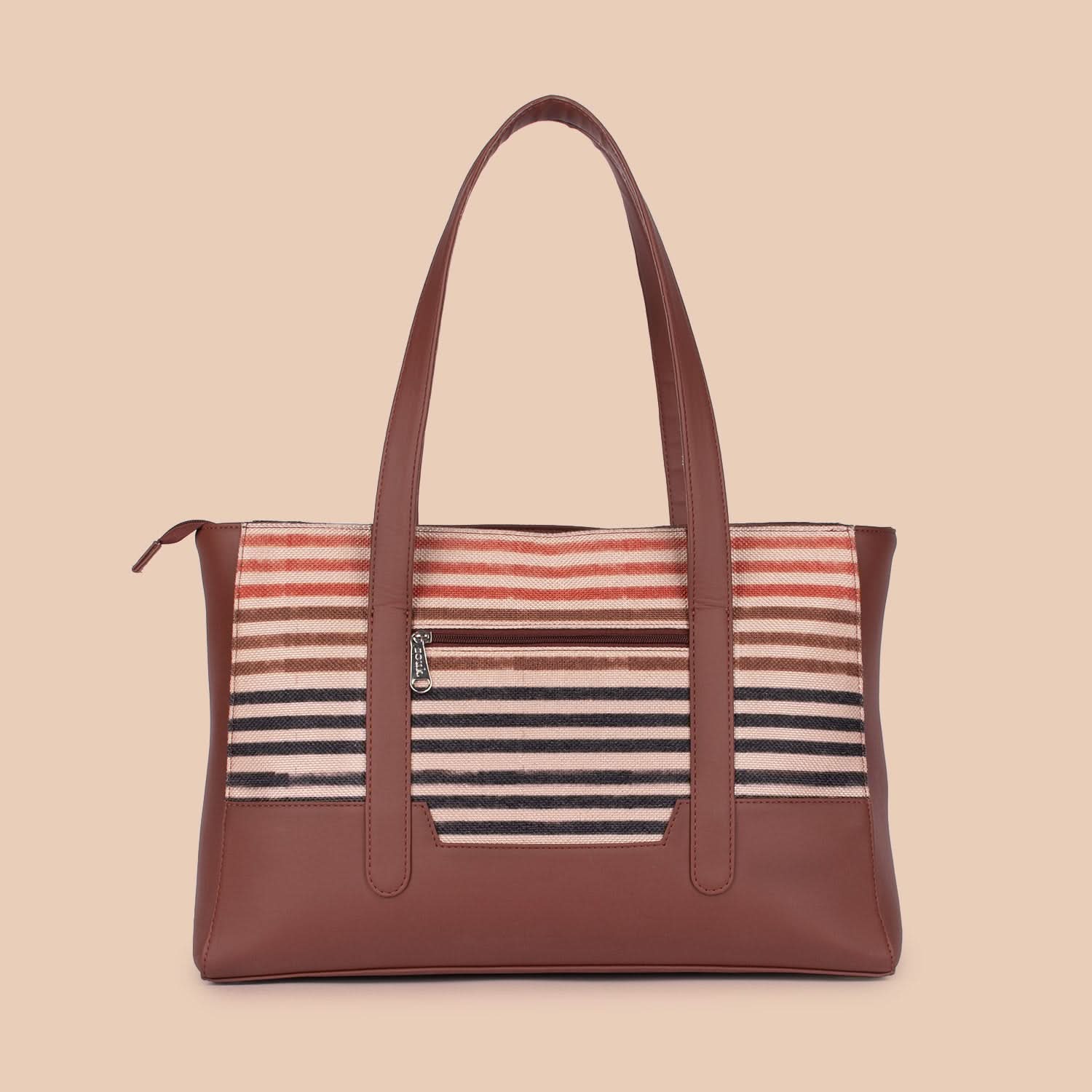 Zouk Qutub Stripes Maya Multitasker Tote Bag