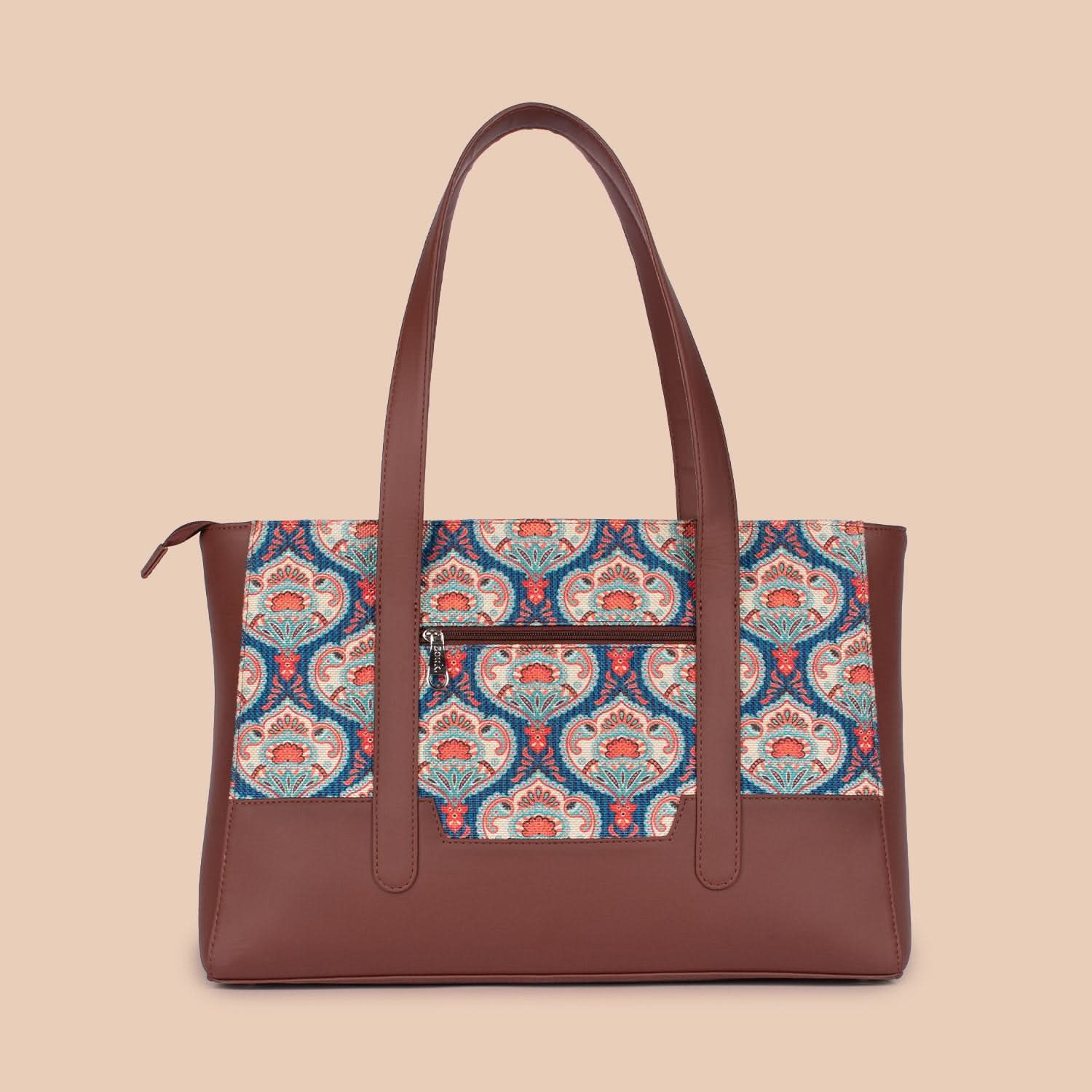 Zouk Kovil Blue Maya Multitasker Tote Bag