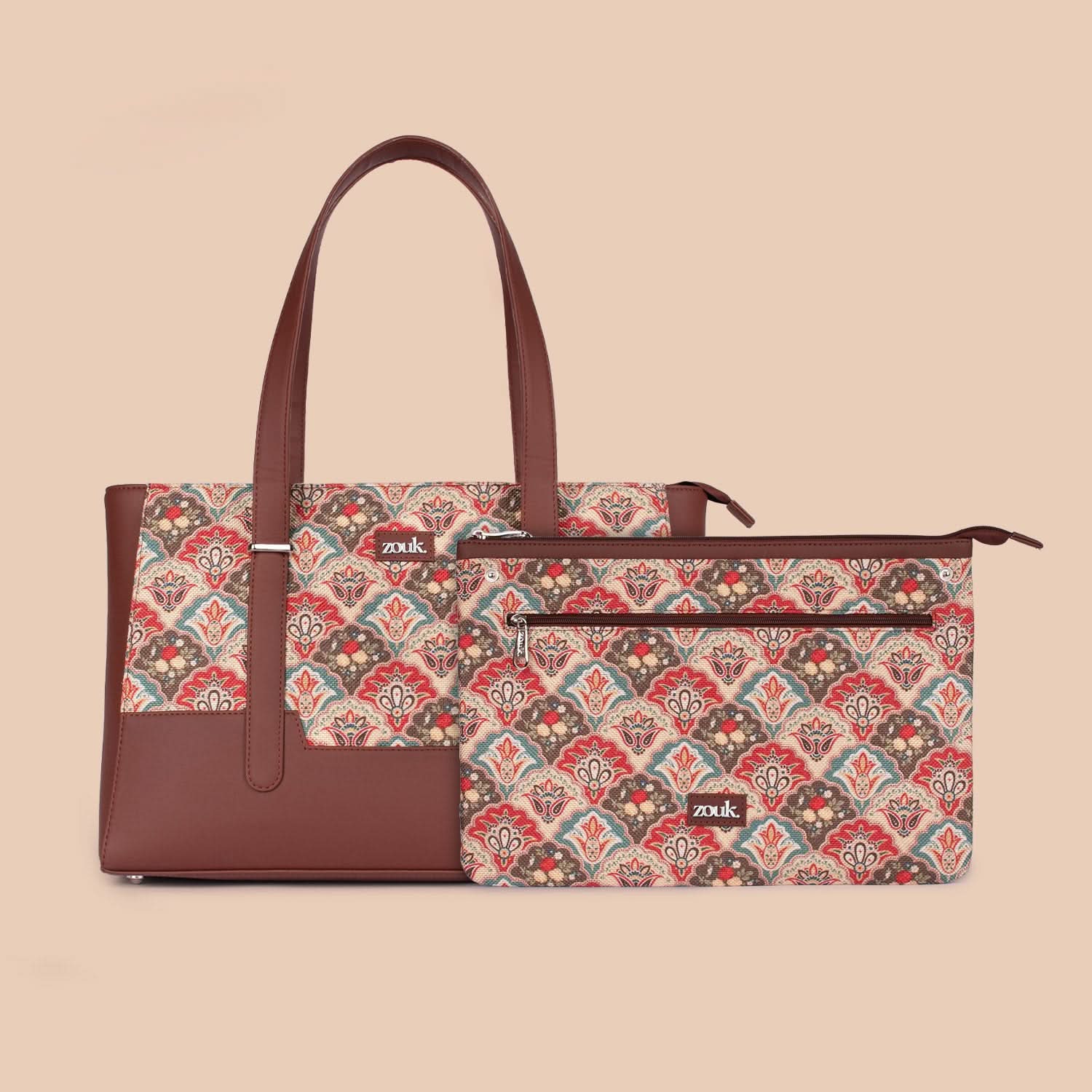 Zouk Mughal Art Multicolor Maya Multitasker Tote Bag