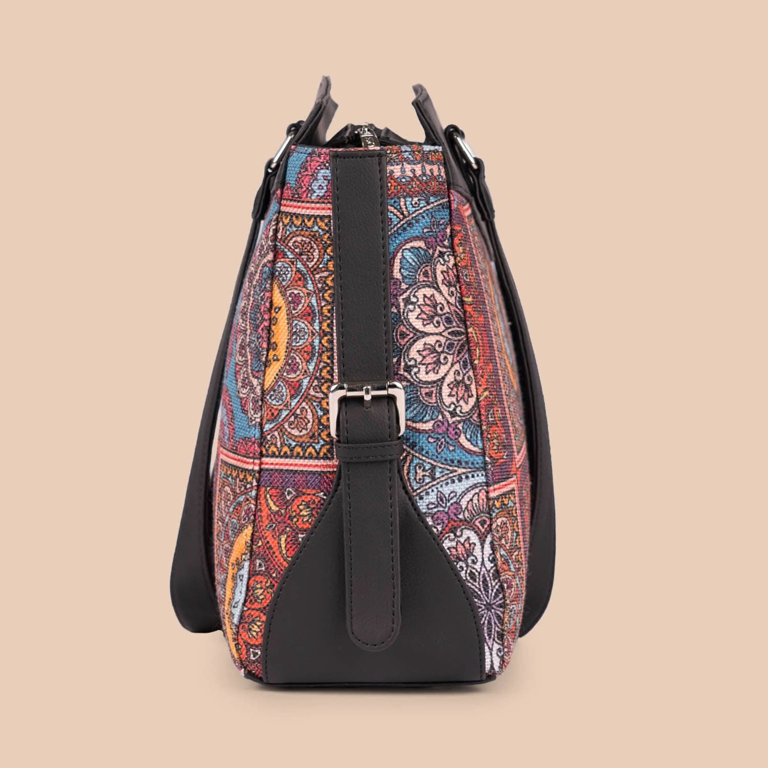 Multicolor Mandala Print Women's Work Bag