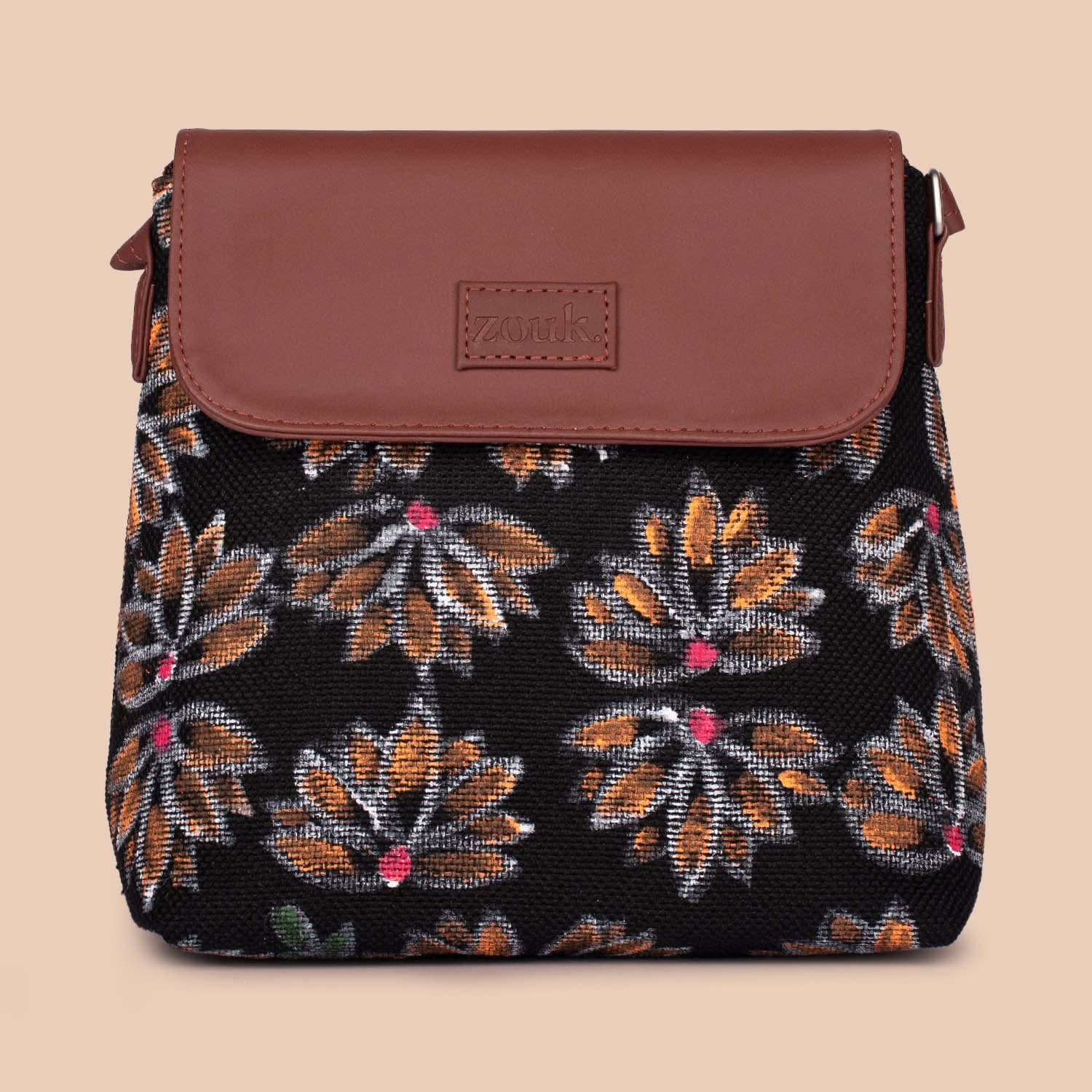 Rajgir Kamal Flap Sling Bag