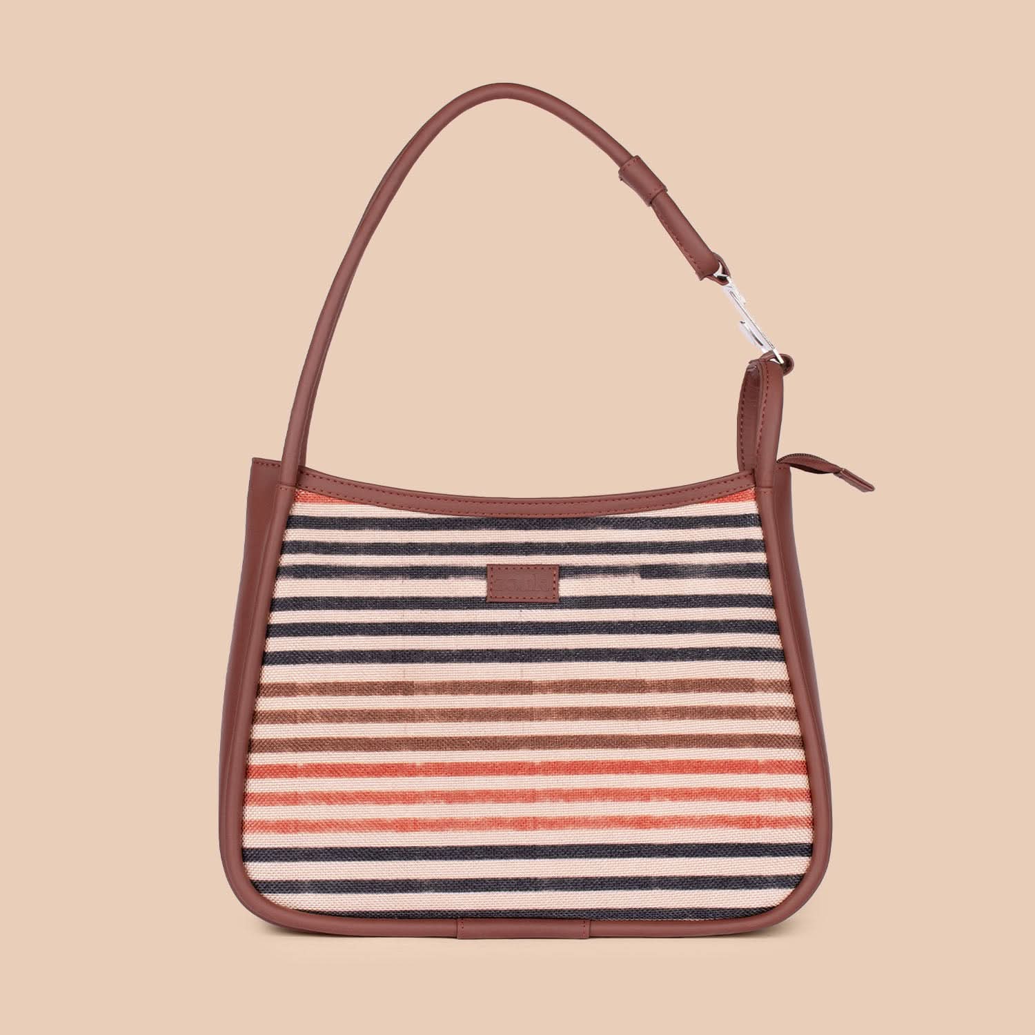 Qutub Stripes Sleek Shoulder Bag