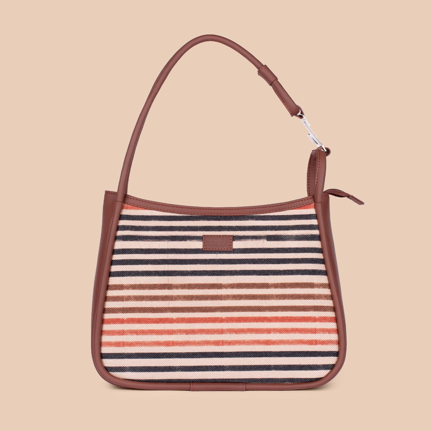 Qutub Stripes Sleek Shoulder Bag