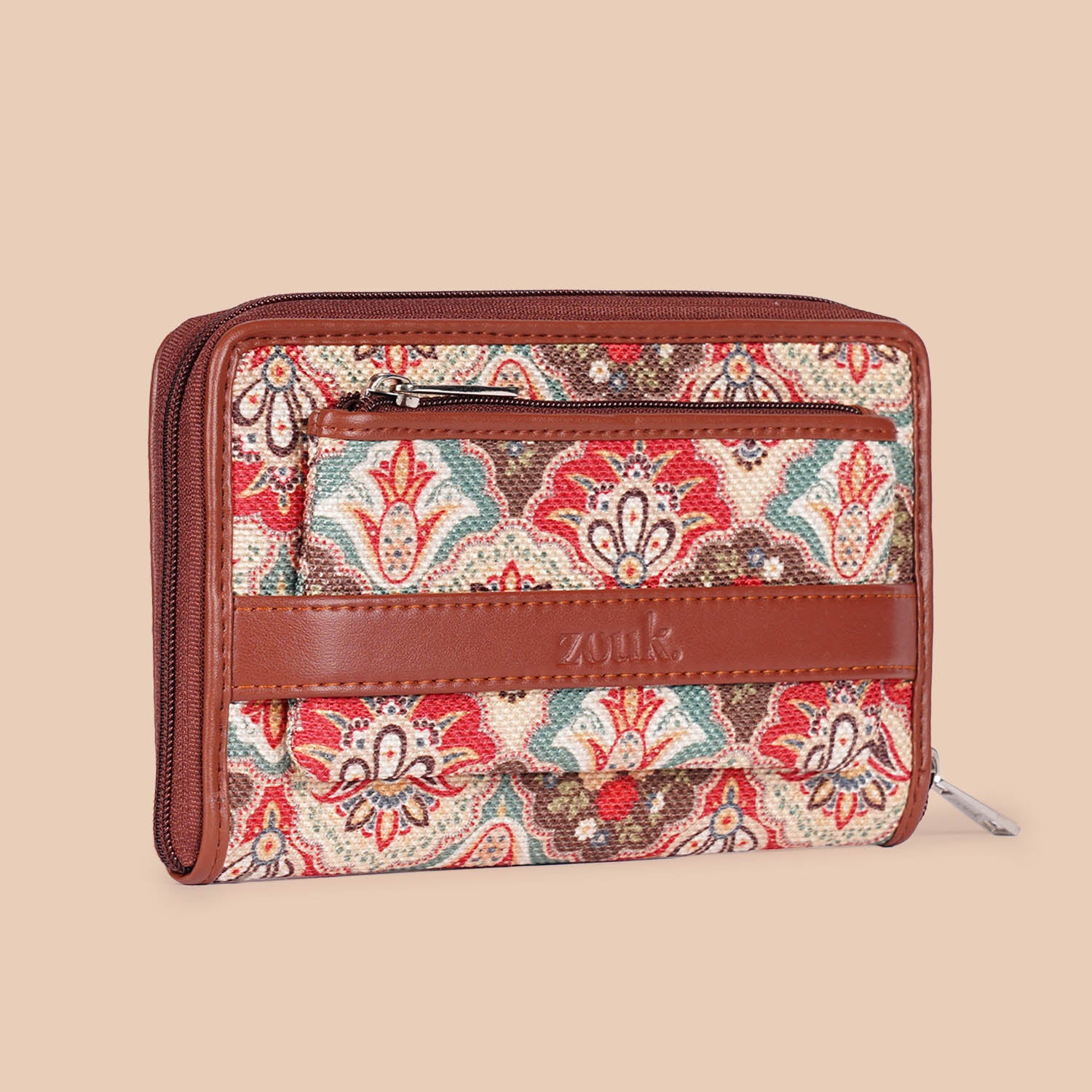 Mughal Art Multicolor Classic Zipper Wallet