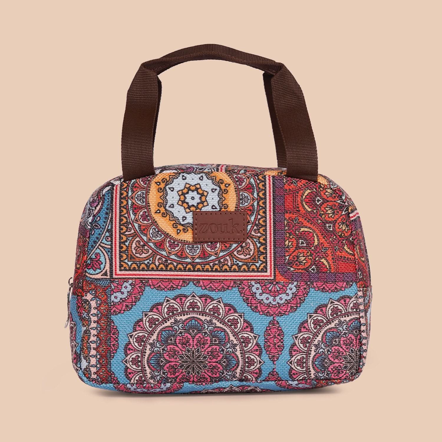 Multicolor Mandala Print - Laptop Bag & Lunch Bag Combo