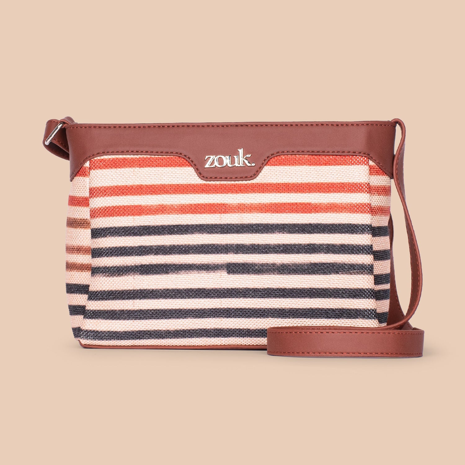 ZIP-Qutub Stripes Harmony Sling Bag