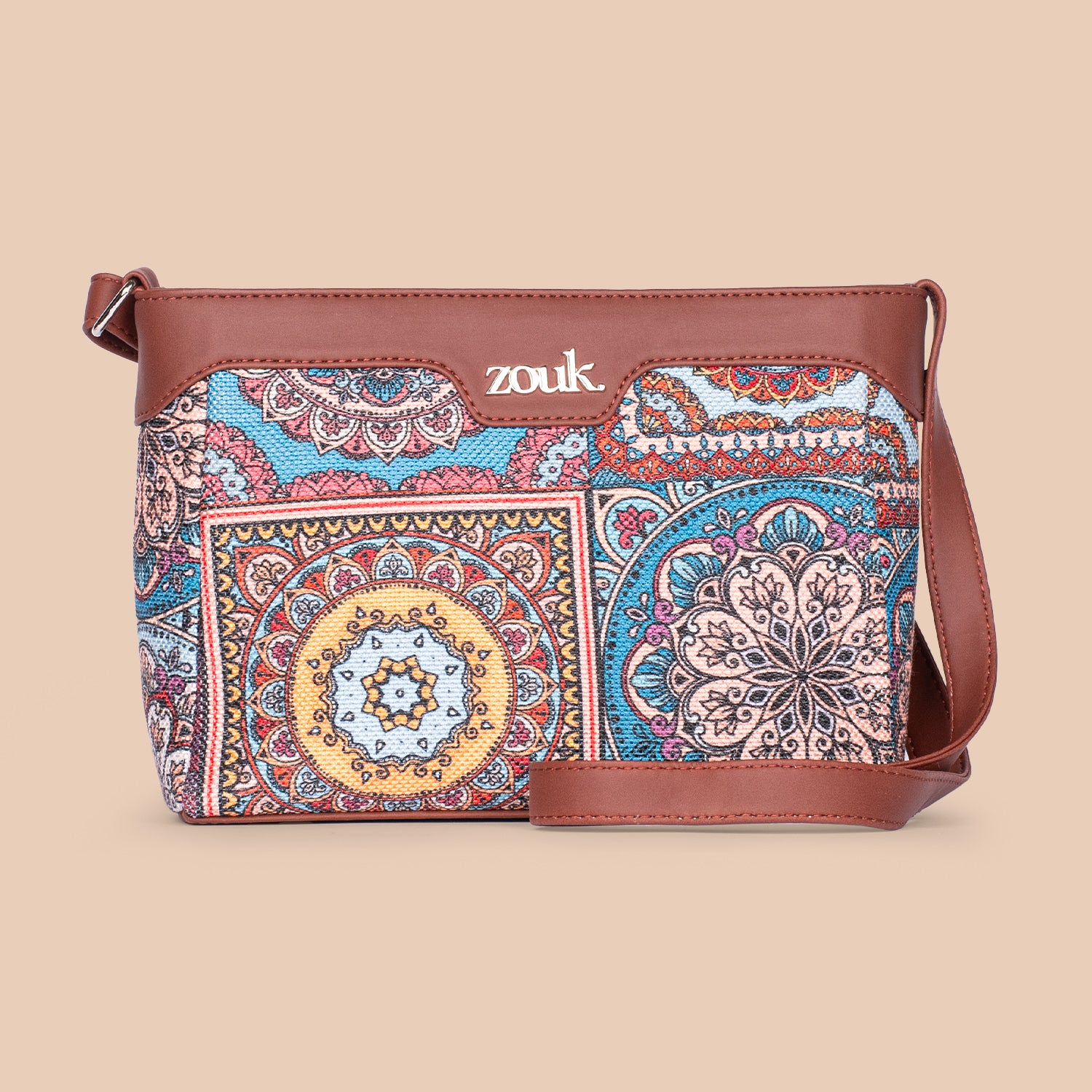 Multicolor Mandala Print Harmony Sling Bag