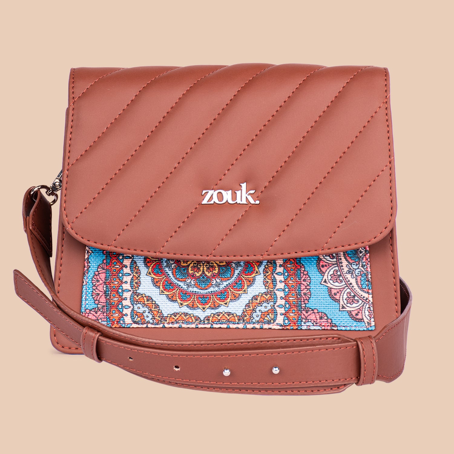 Multicolor Mandala Print Beyond Basic Sling Bag