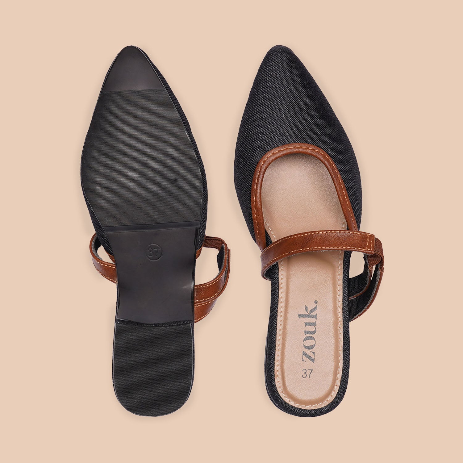 Jet Black Flexifit Mule