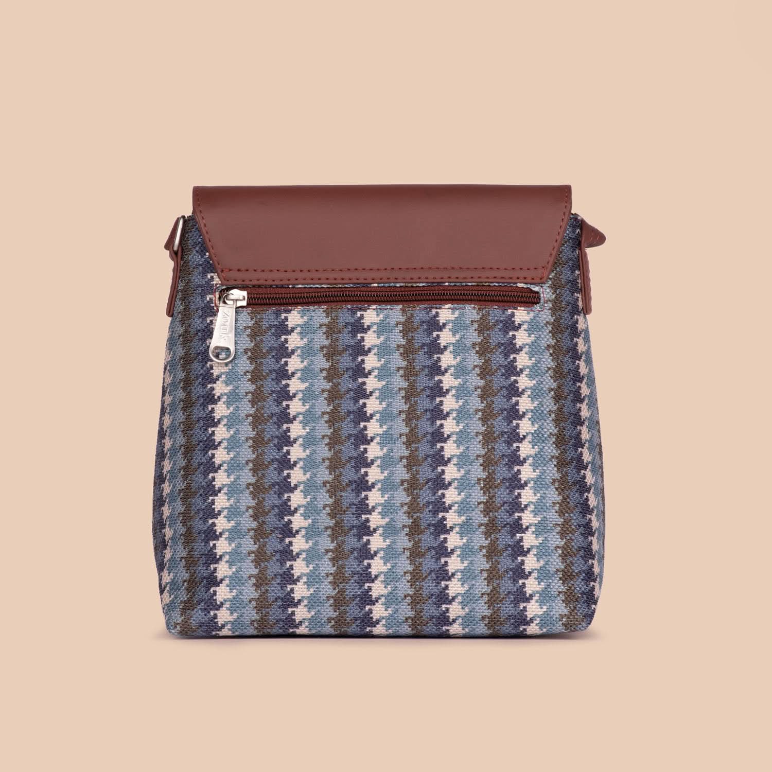 Bombay Houndstooth Flap Sling Bag