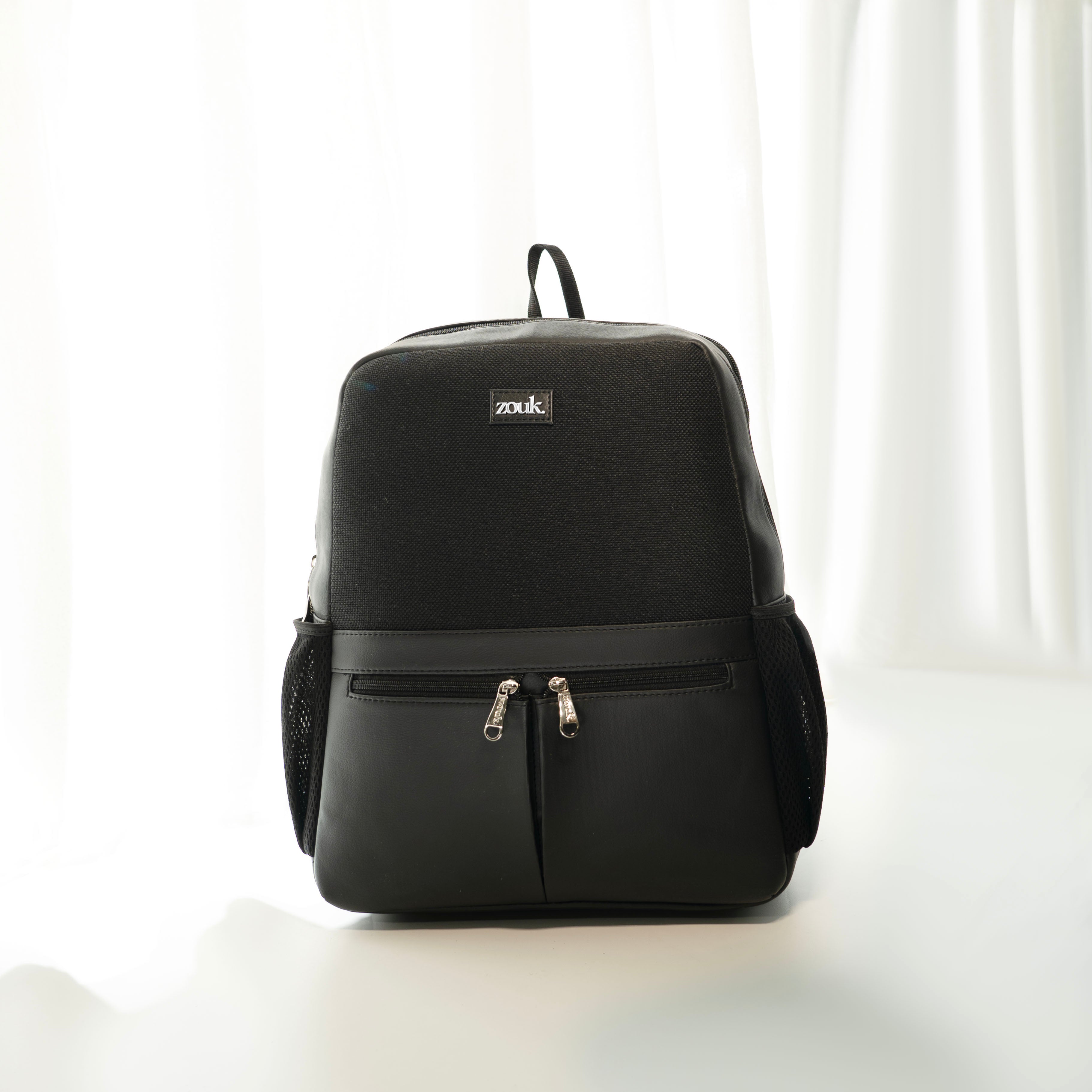 Jet Black Men's Office Backpack