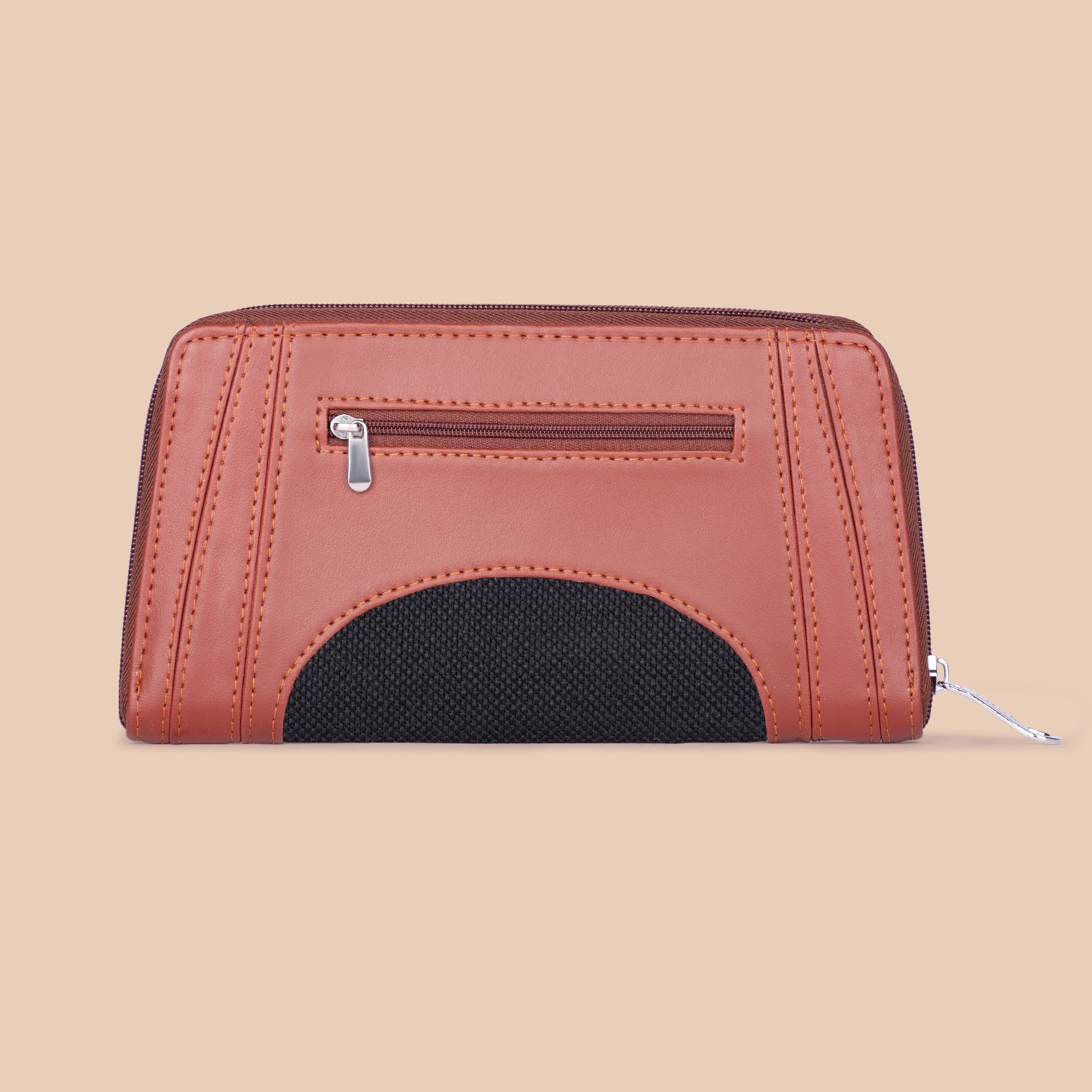 Arika Zipper Wallet - Jet Black