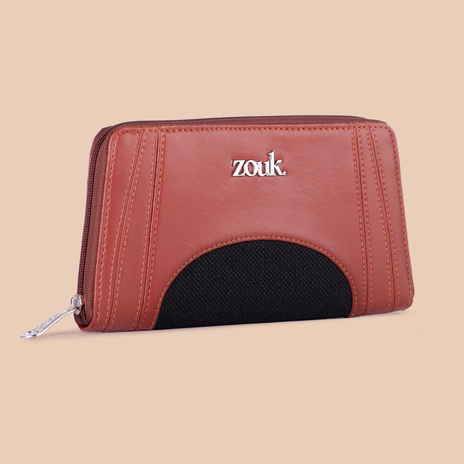 Arika Zipper Wallet - Jet Black