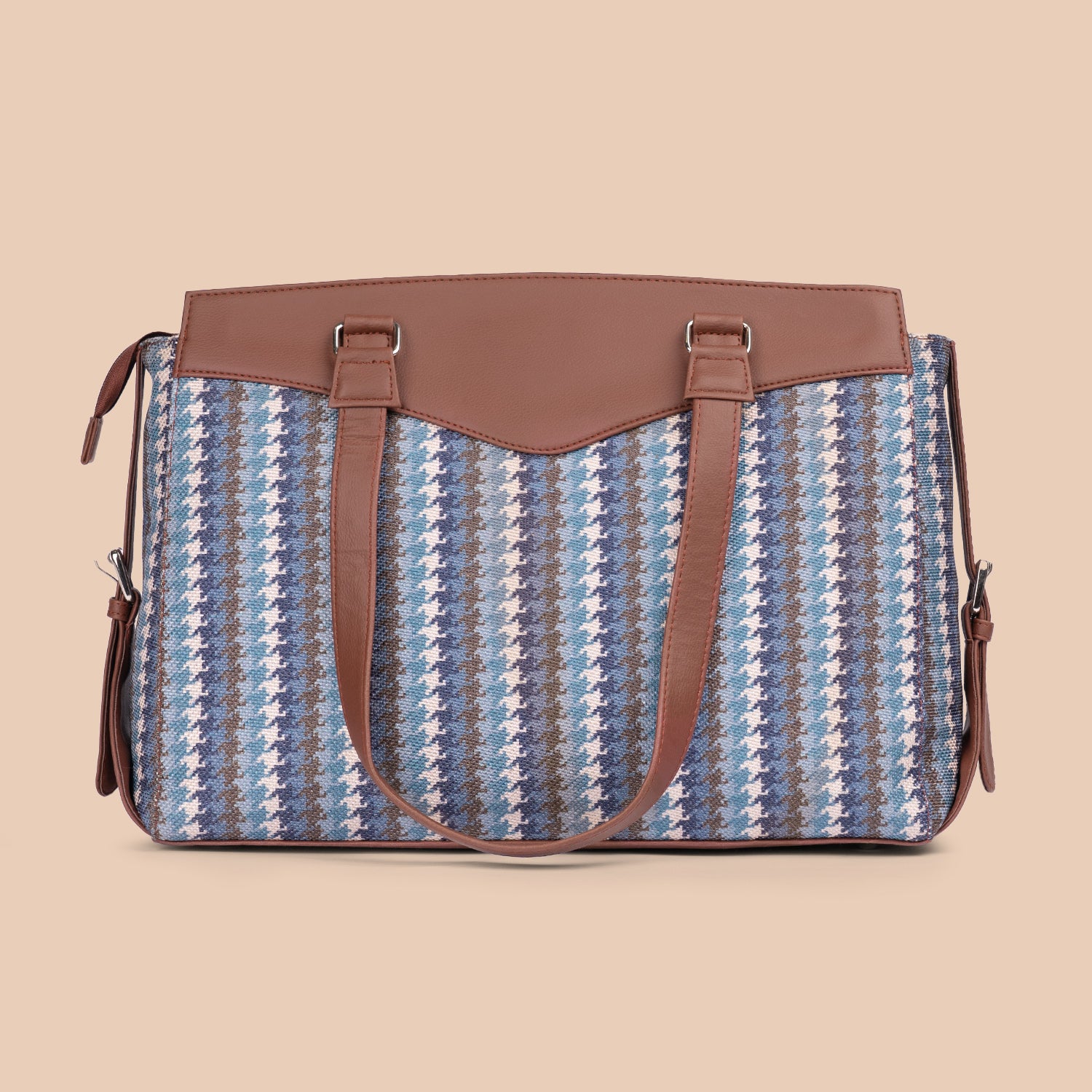 Bombay Houndstooth Women's Work Bag Brown
