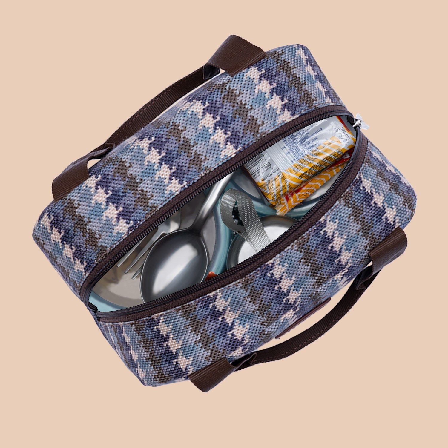 Bombay Houndstooth Lunch Bag