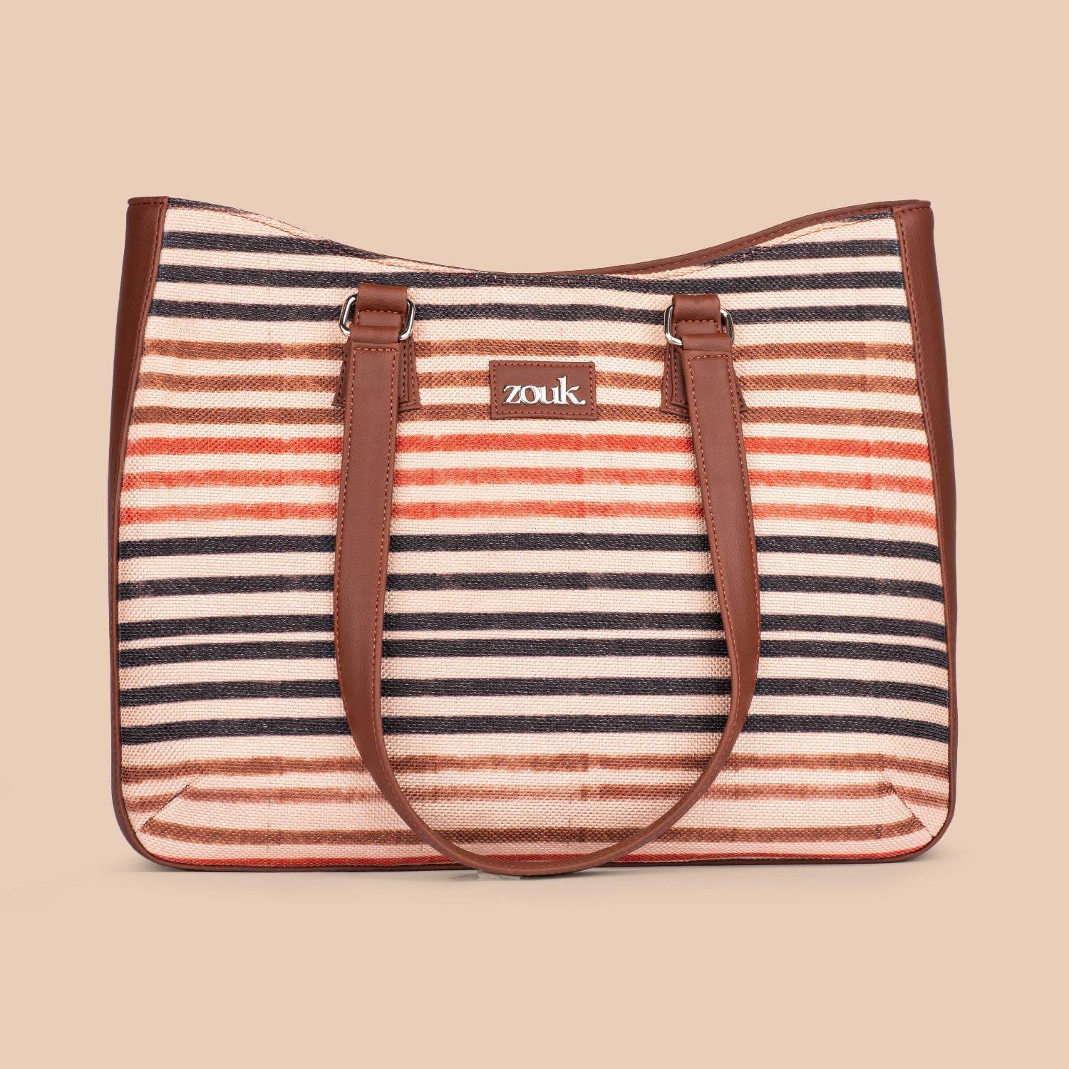 ZIP-Qutub Stripes Getaway Handbag
