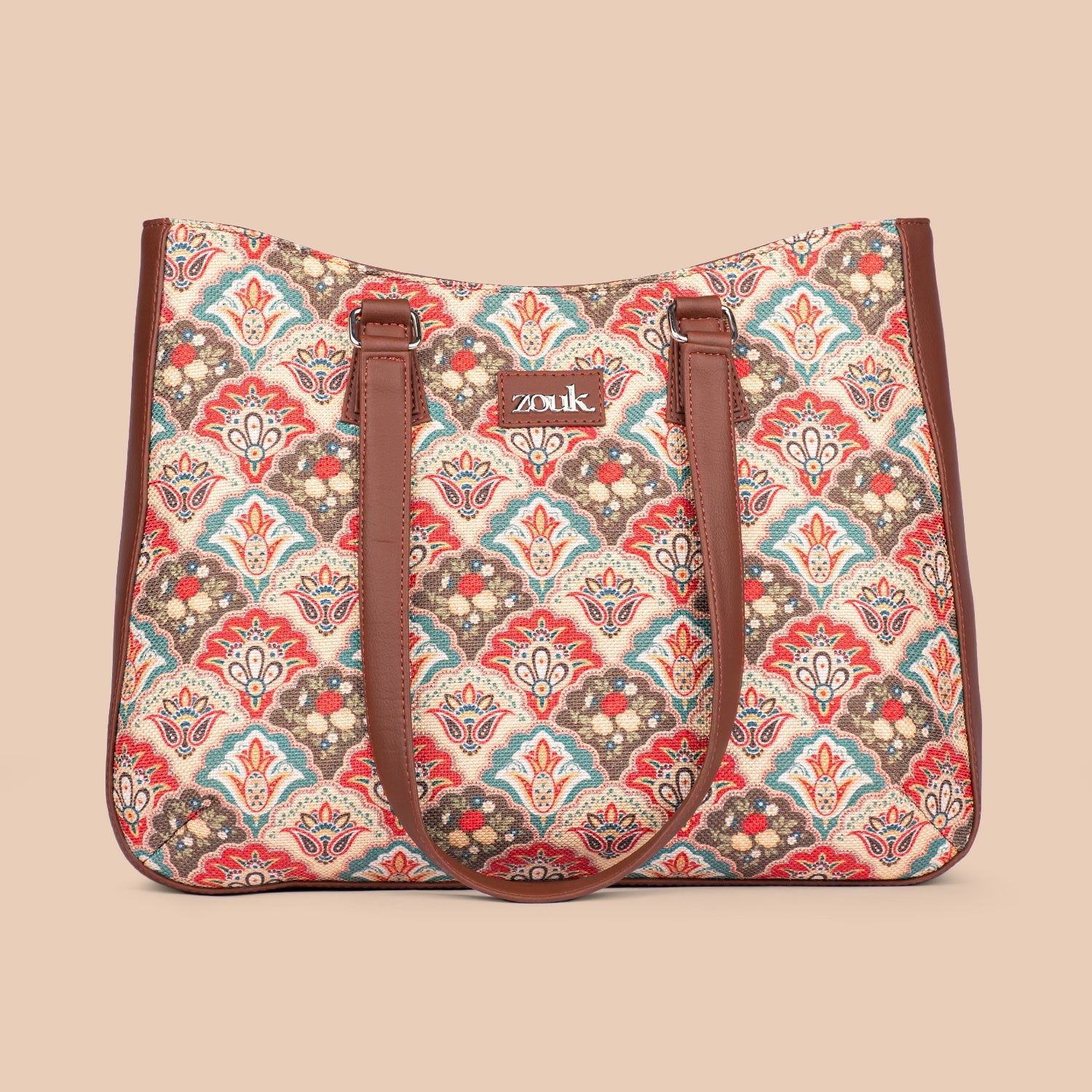 ZIP-Mughal Art Multicolor Getaway Handbag