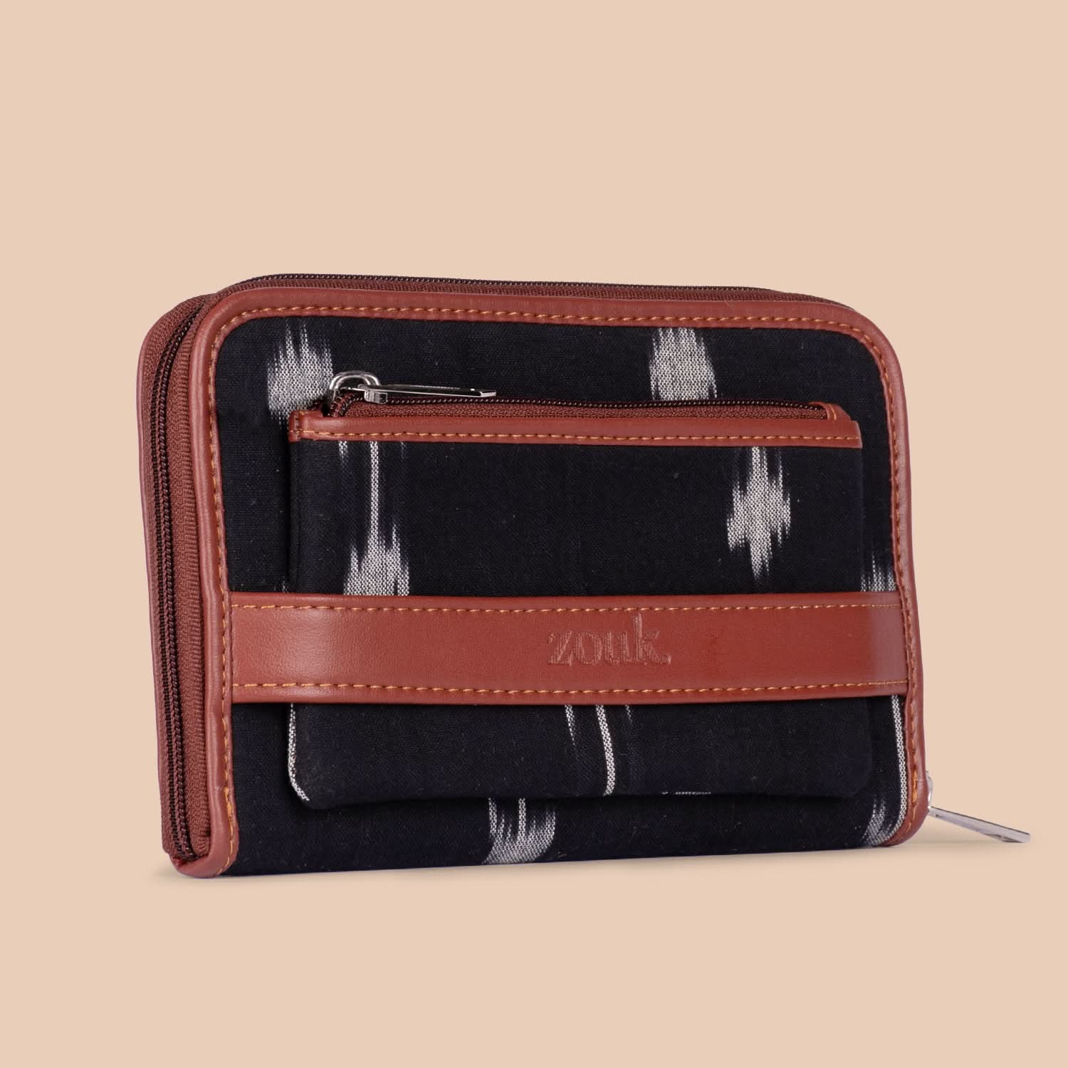Ikat Arrow Classic Zipper Wallet
