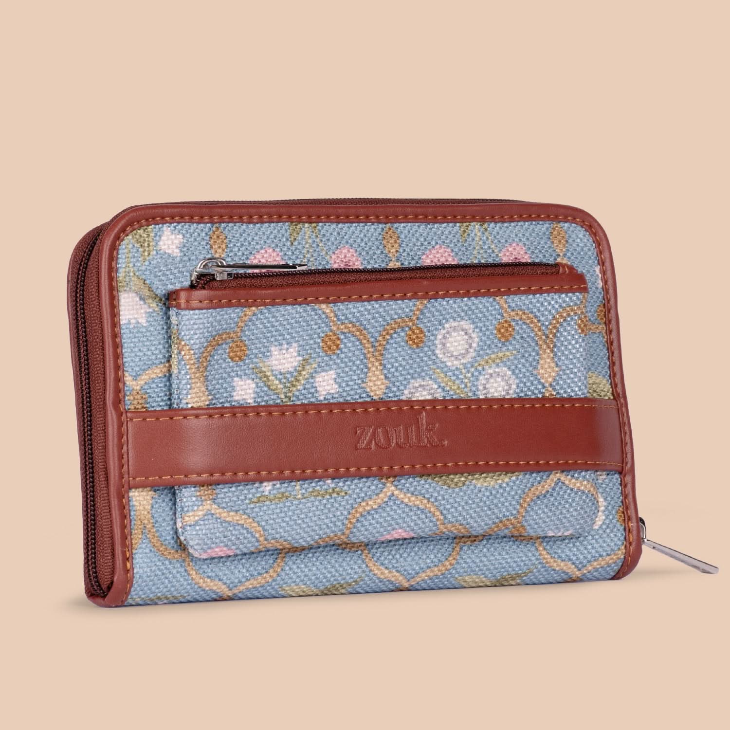 Jaipur Fresco Blue Classic Zipper Wallet