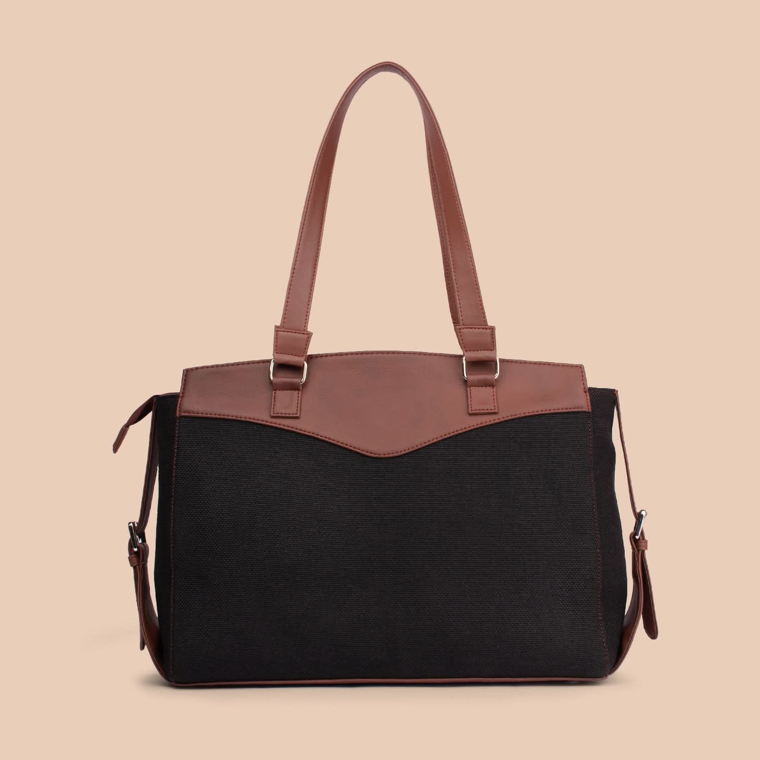 Jet Black Women's Work Bag Brown