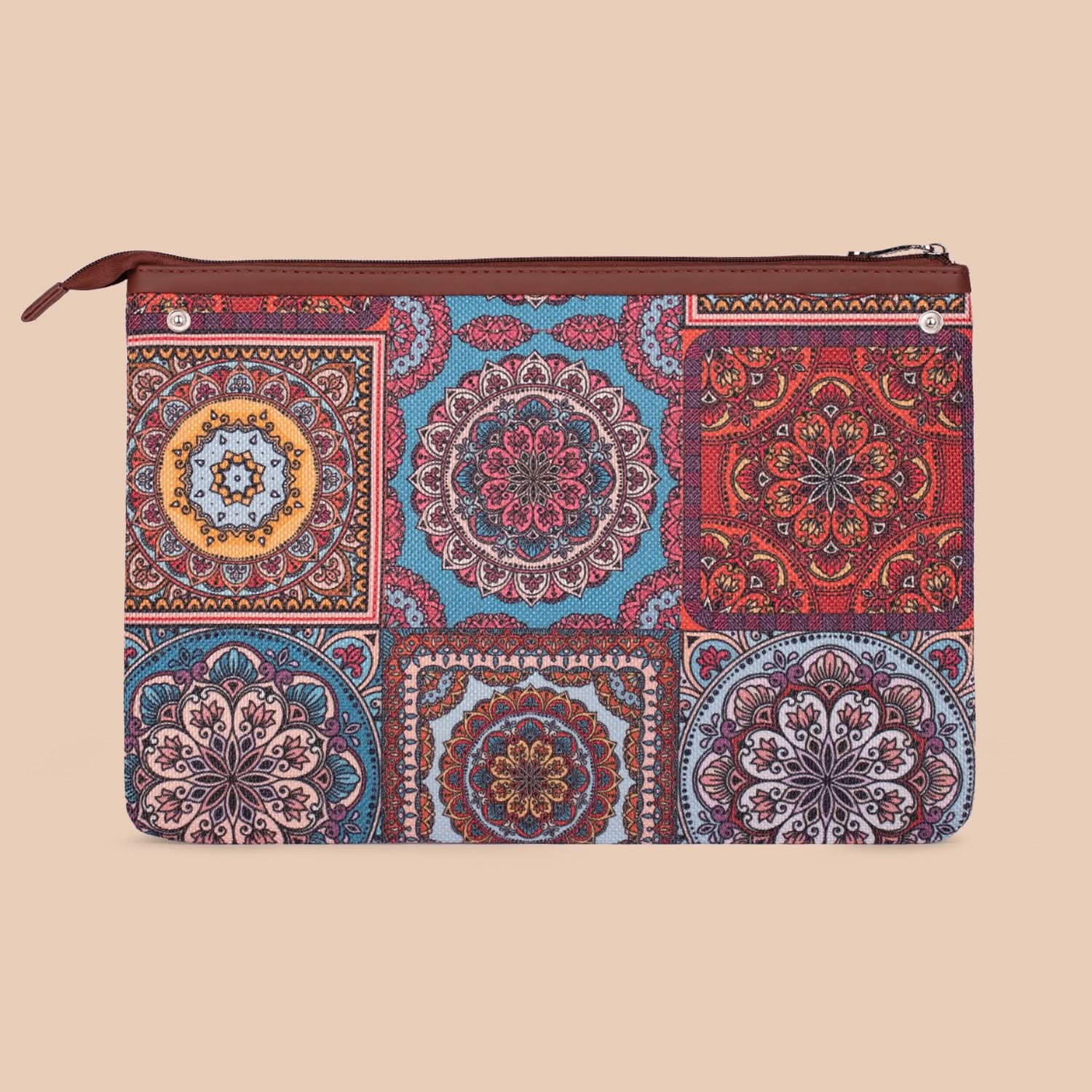 Zouk Multicolor Mandala Print Maya Multitasker Tote Bag