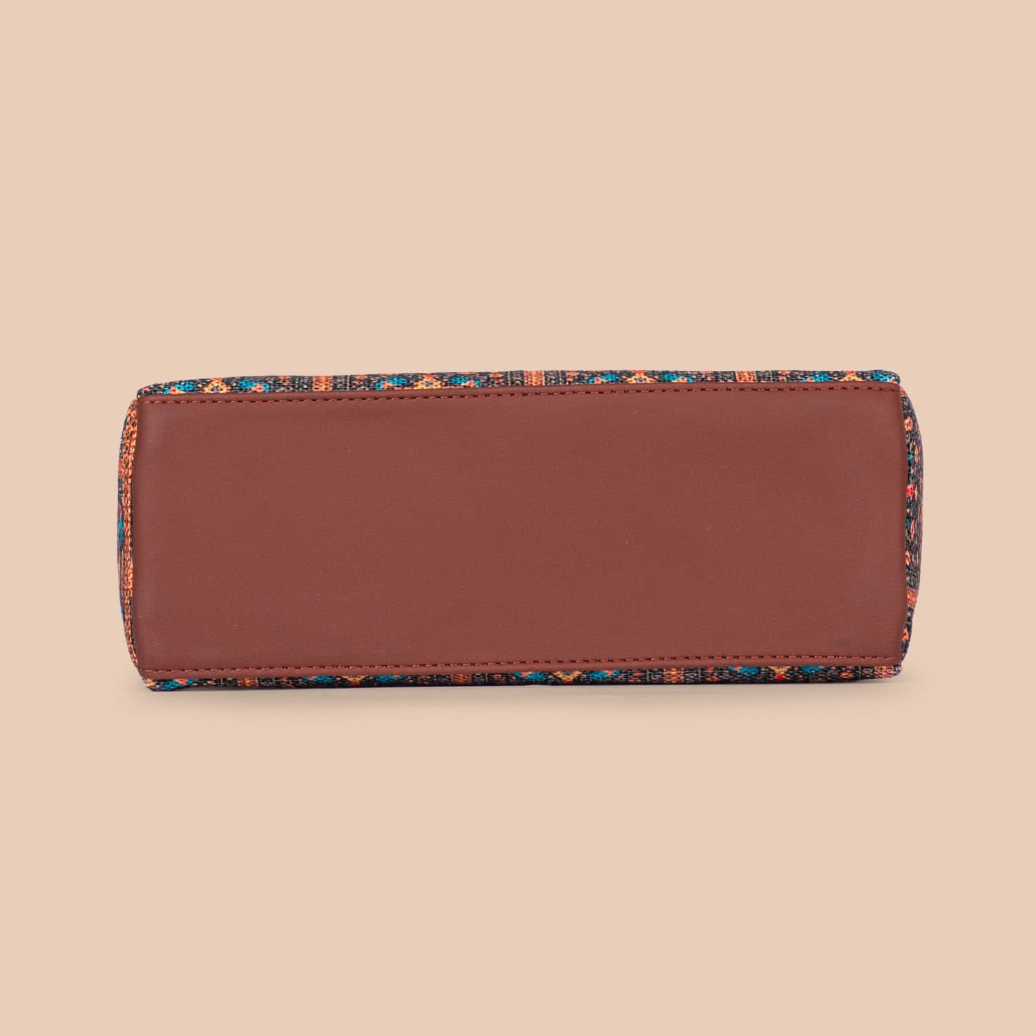 Royal Indian Peacock Motif Harmony Sling Bag