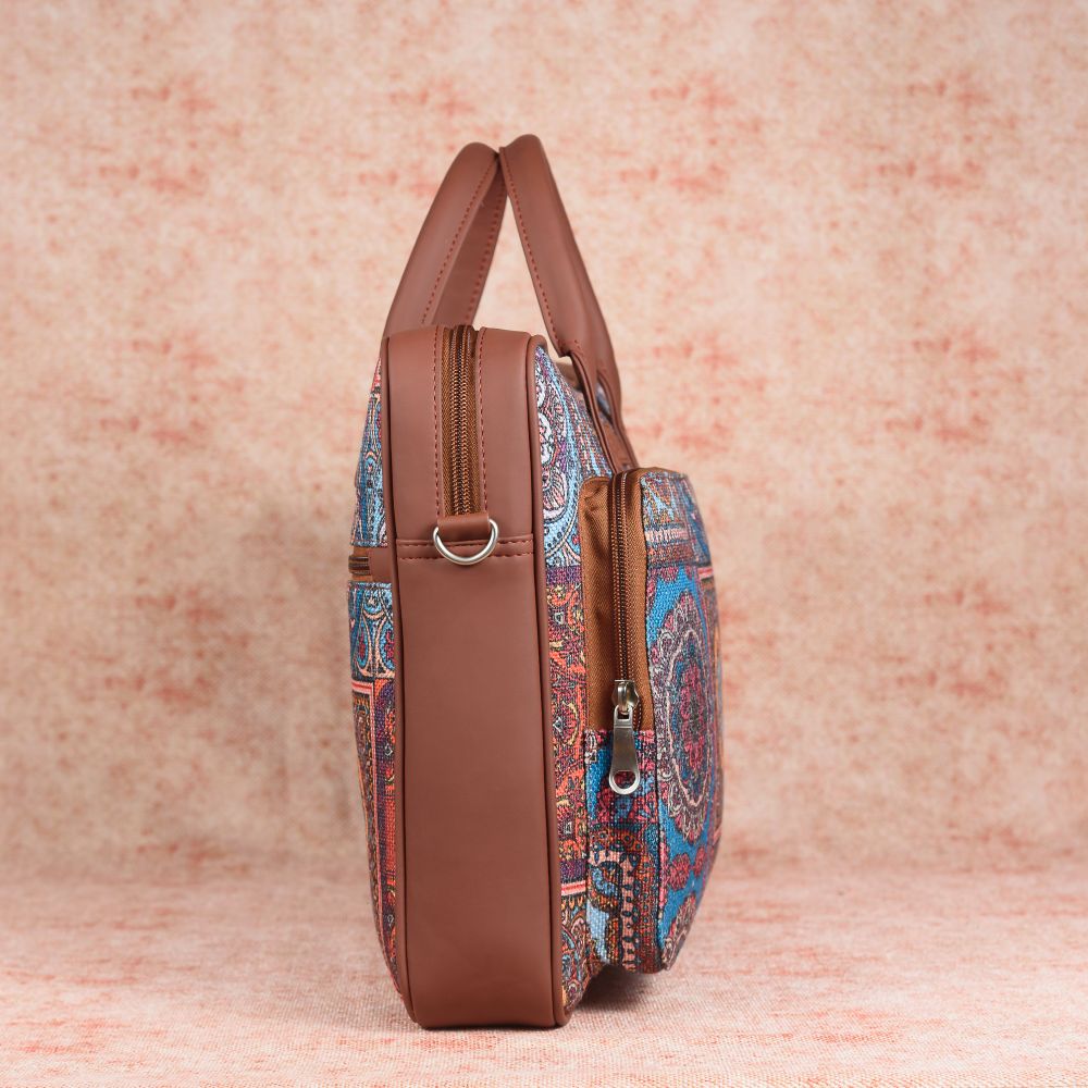 Multicolor Mandala Print - Laptop Bag & Flap Sling Bag Combo