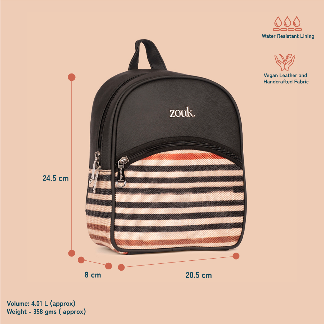 Dalila Mini-Daypack - Qutub Stripes
