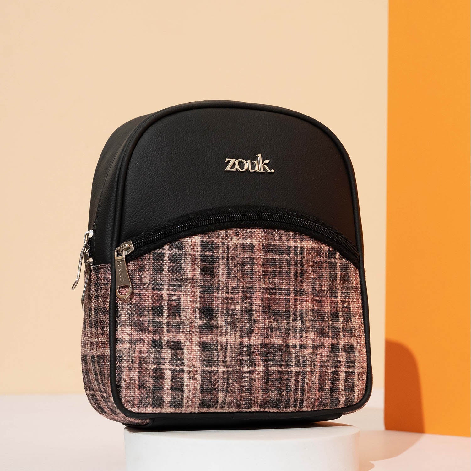 ZIP-Dalila Mini-Daypack - Cashmere Noir (Pink)