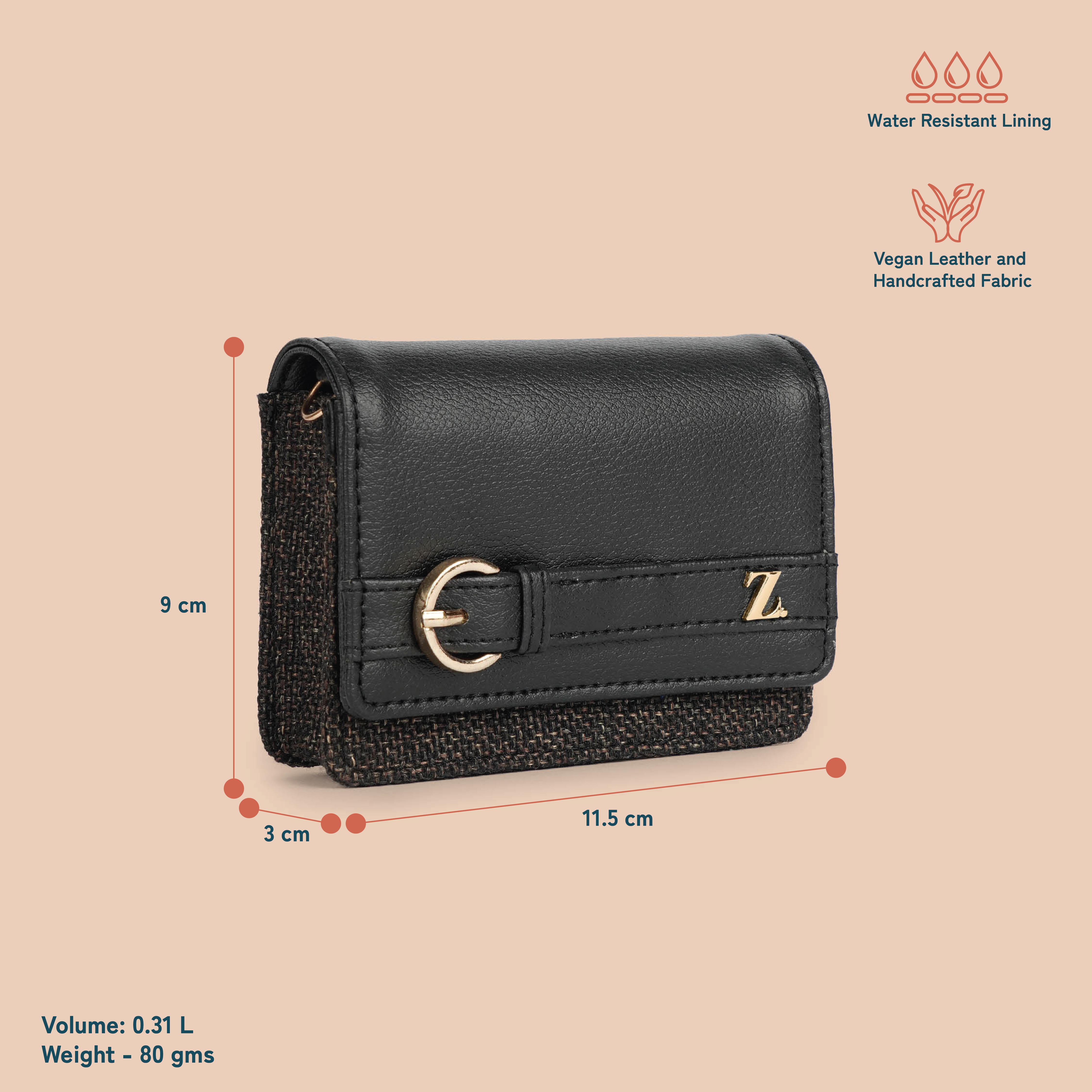 ZIP-Demi Mini Bag - Bristel