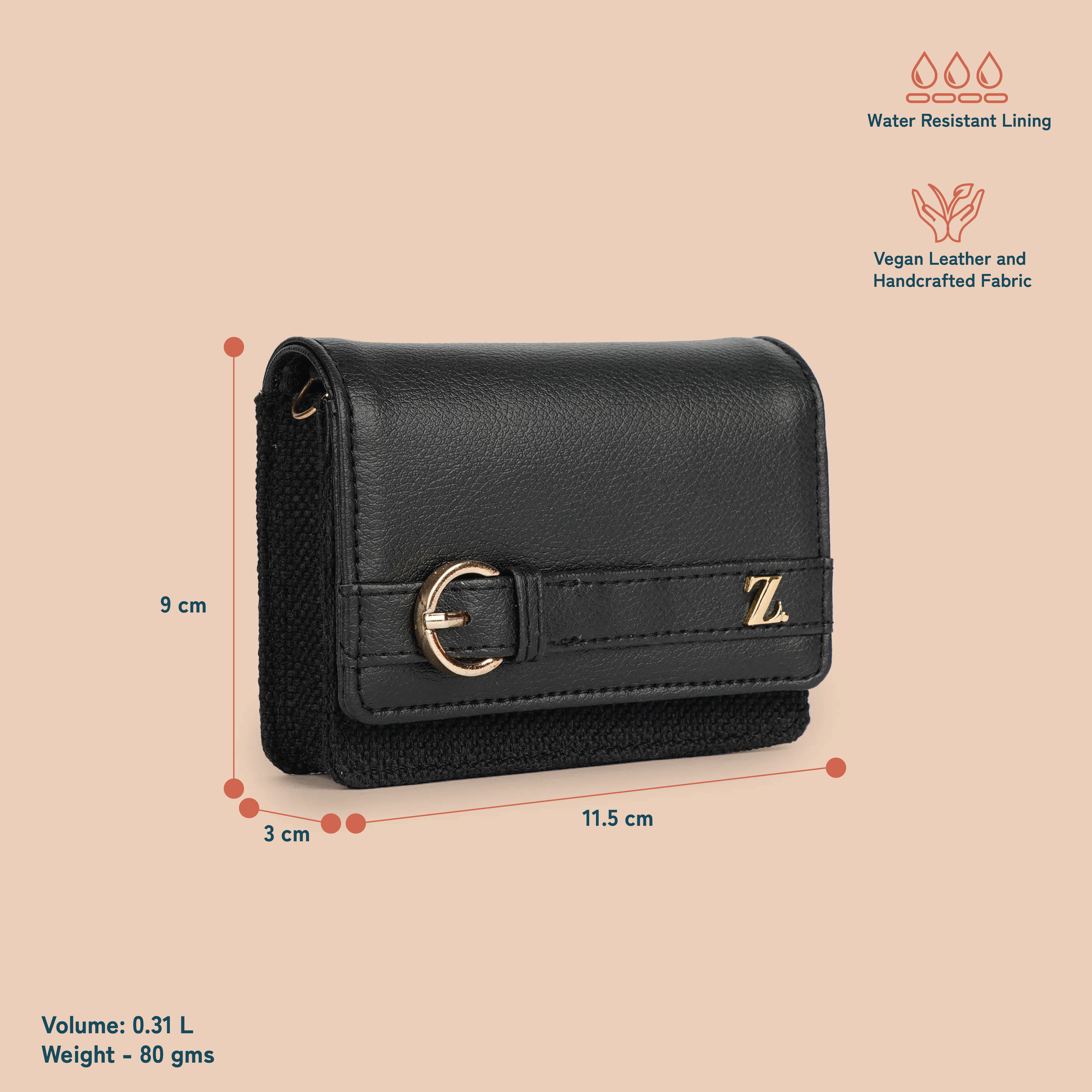 Demi Mini Bag - Jet Black